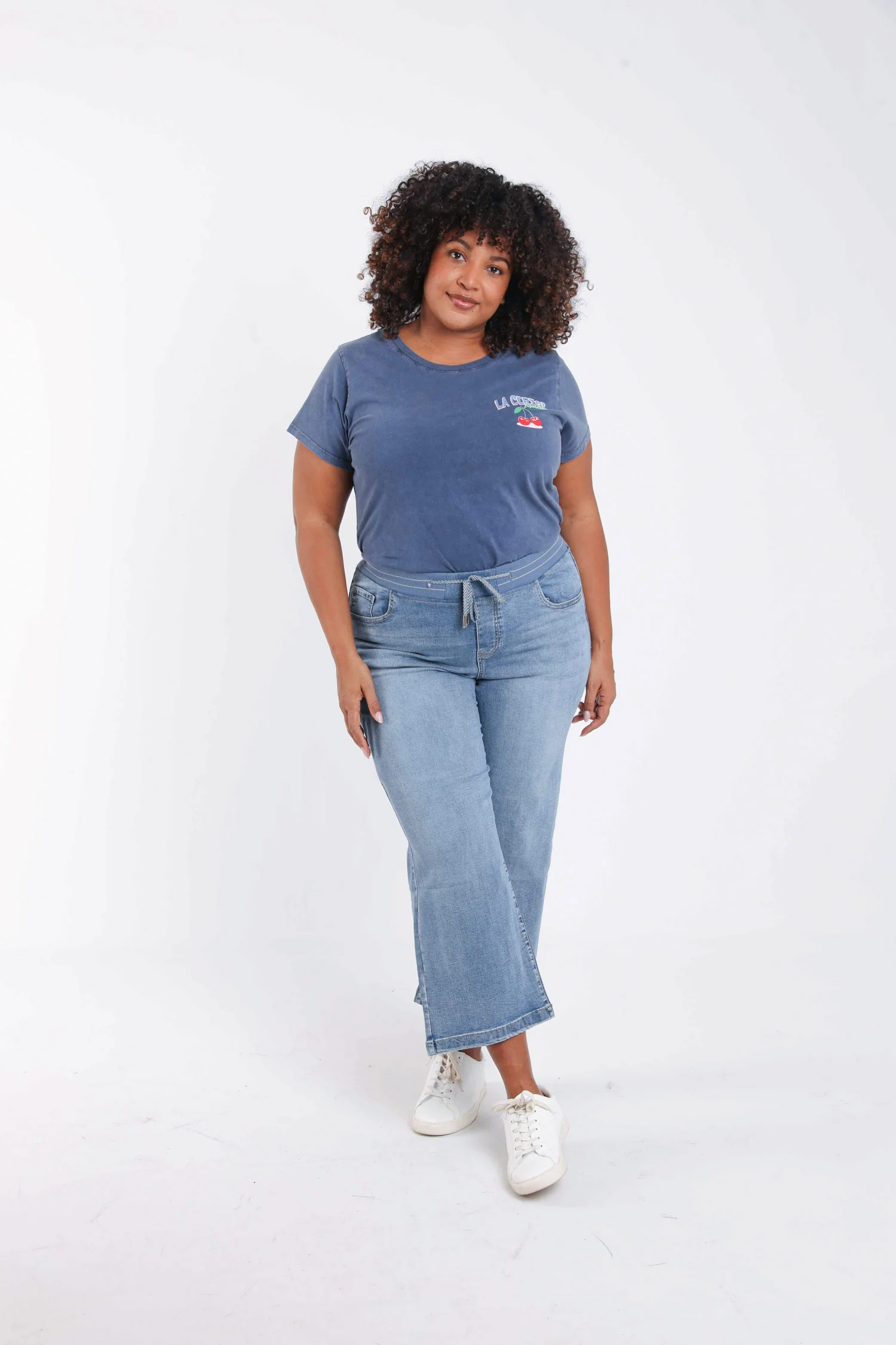 Wijde jegging Lolly 7/8 in denim - Image 9