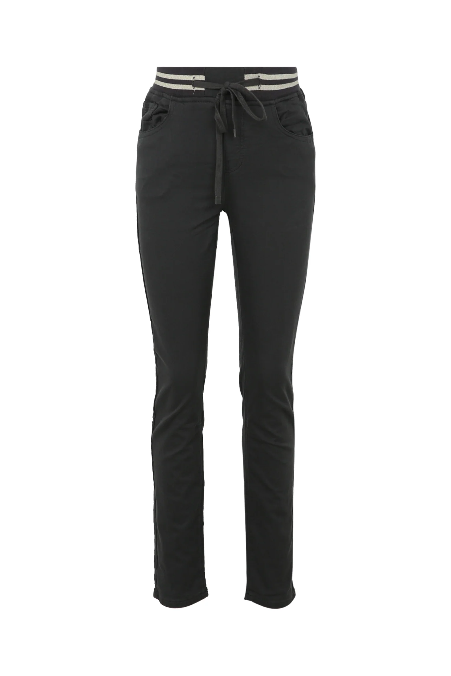 Effen slim jegging 'Lolly' met lurex en elastische sporttaille - Image 19