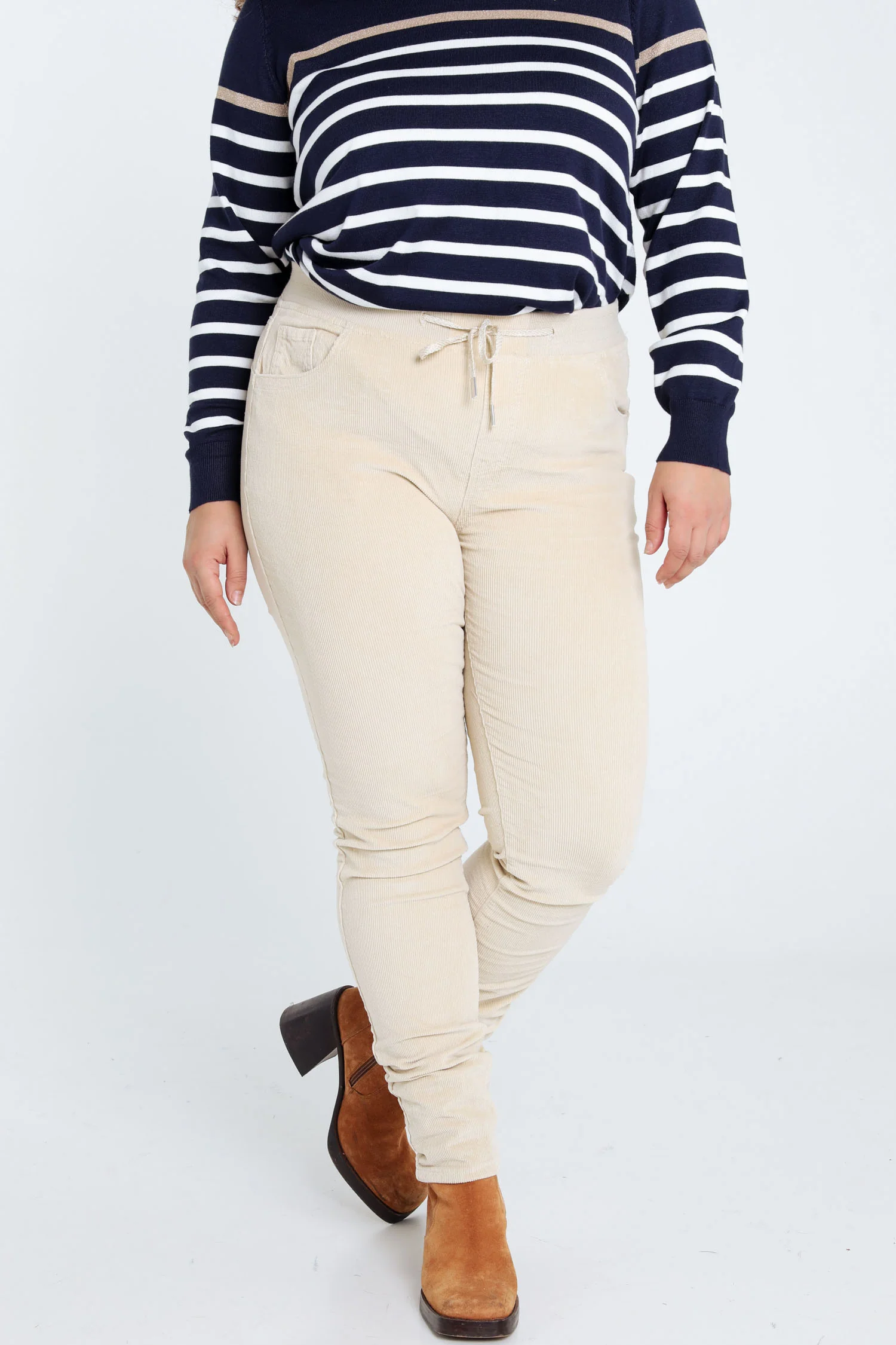 Effen slim fluwelen jegging - Image 12