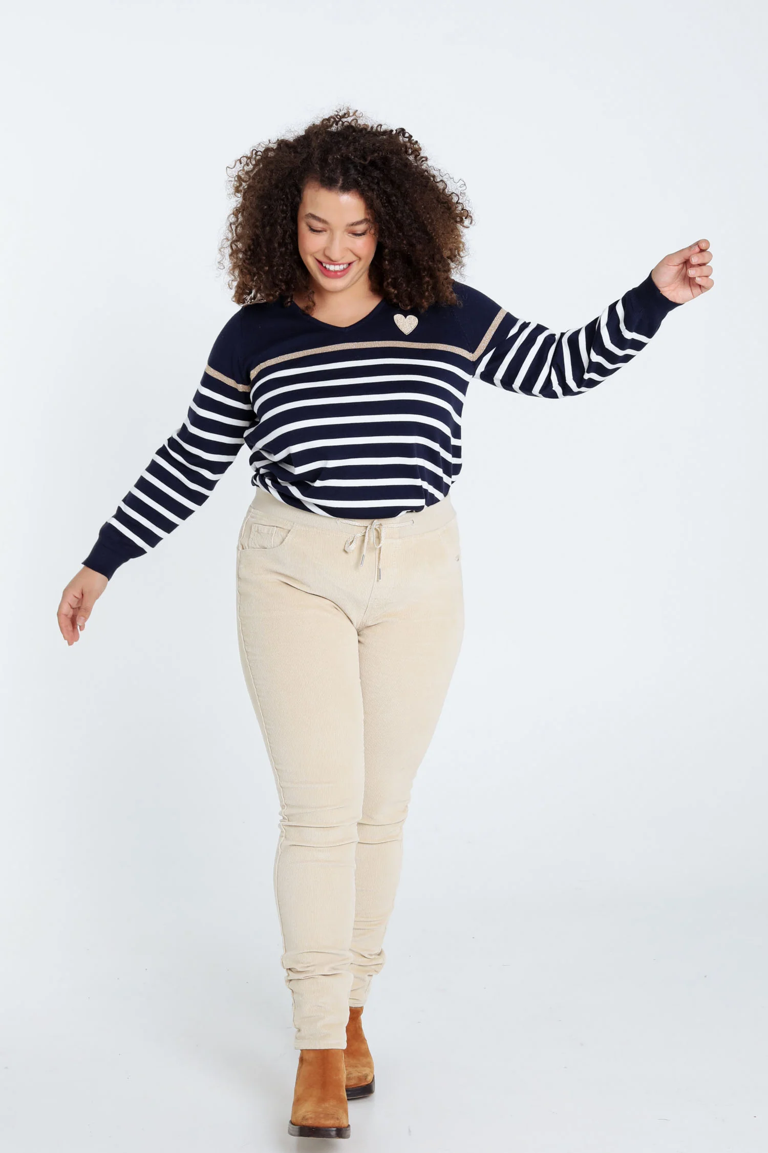 Effen slim fluwelen jegging - Image 19