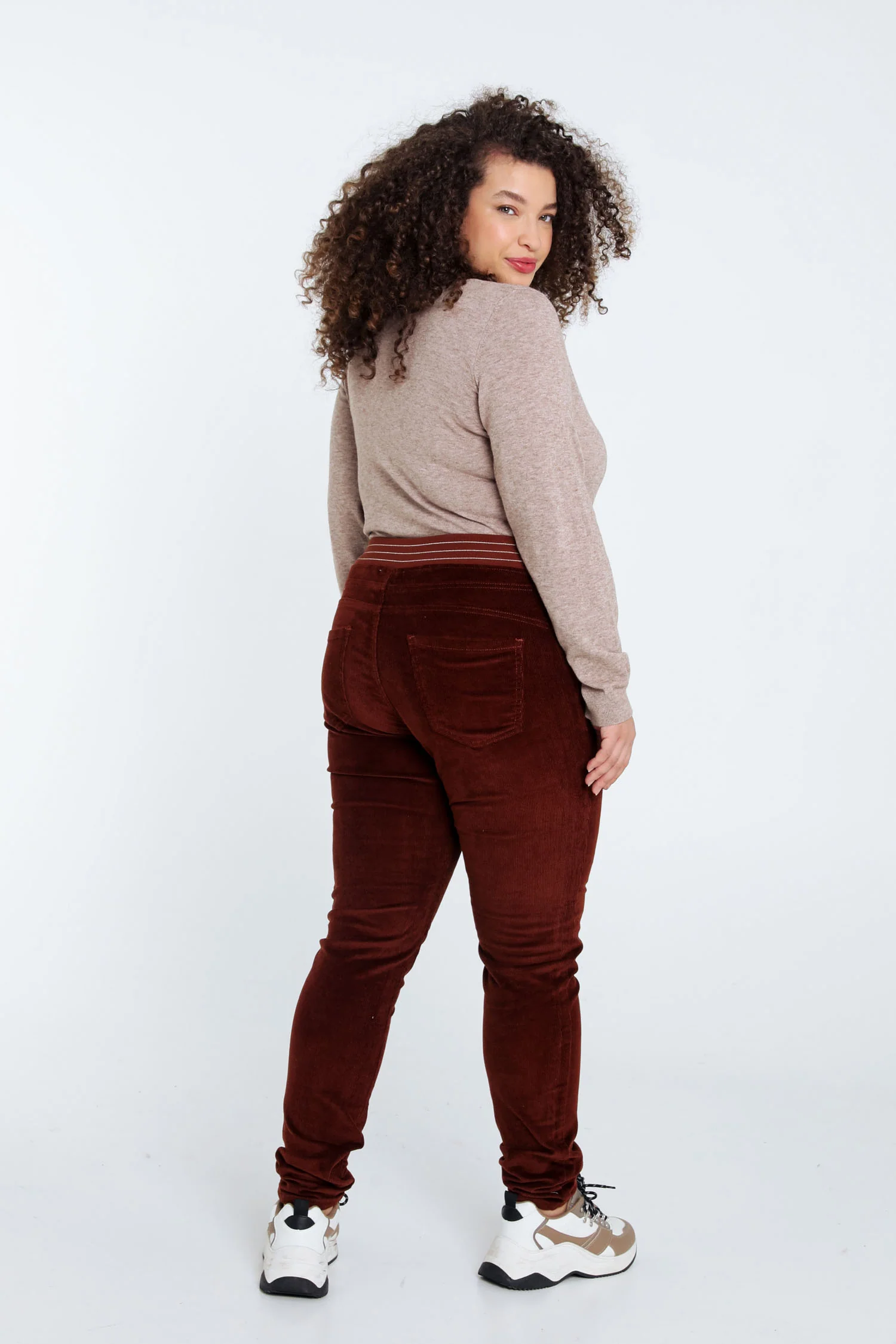 Effen slim fluwelen jegging - Image 23