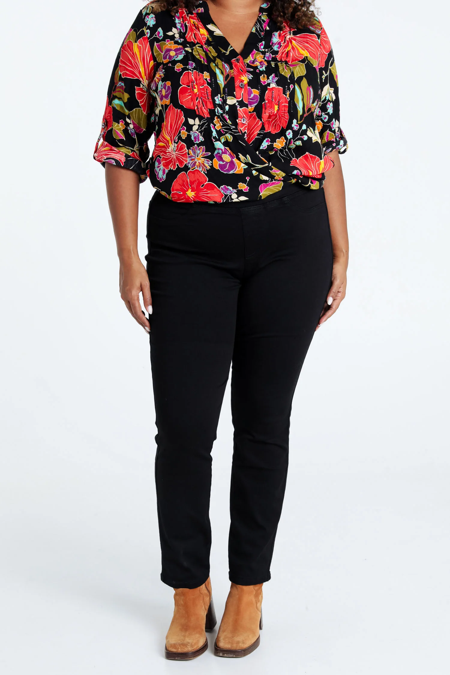 Slim, effen jegging 'Lolly' L32 - Image 12