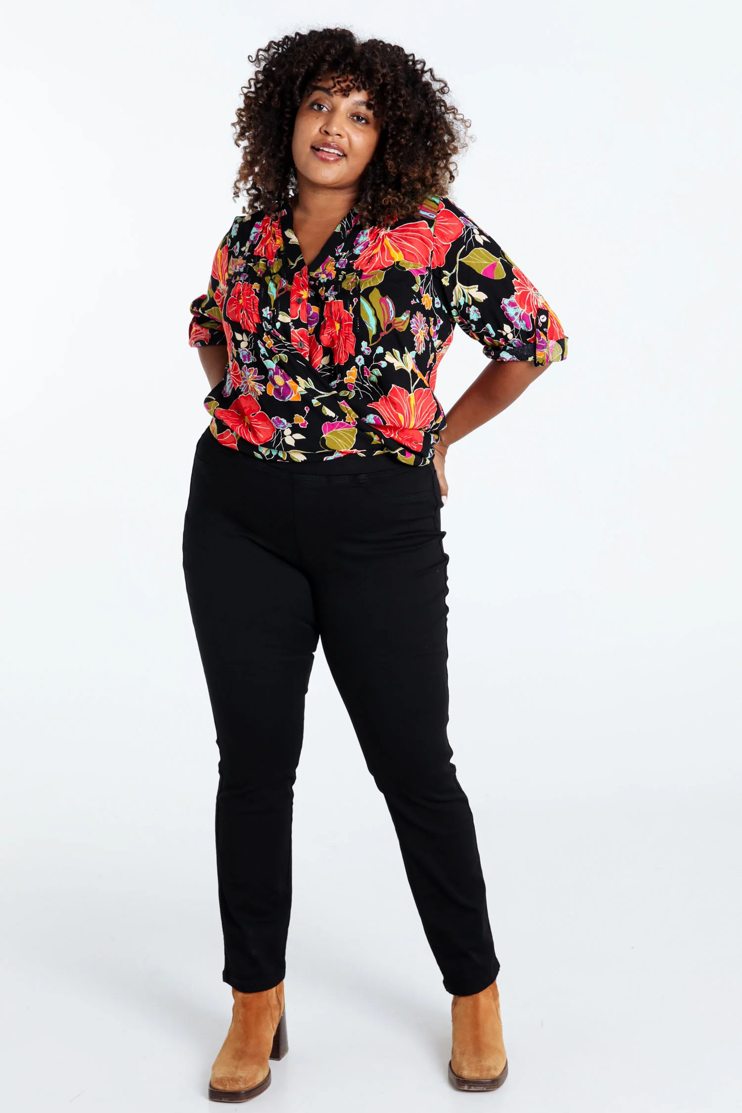 Slim, effen jegging 'Lolly' L32 - Image 18