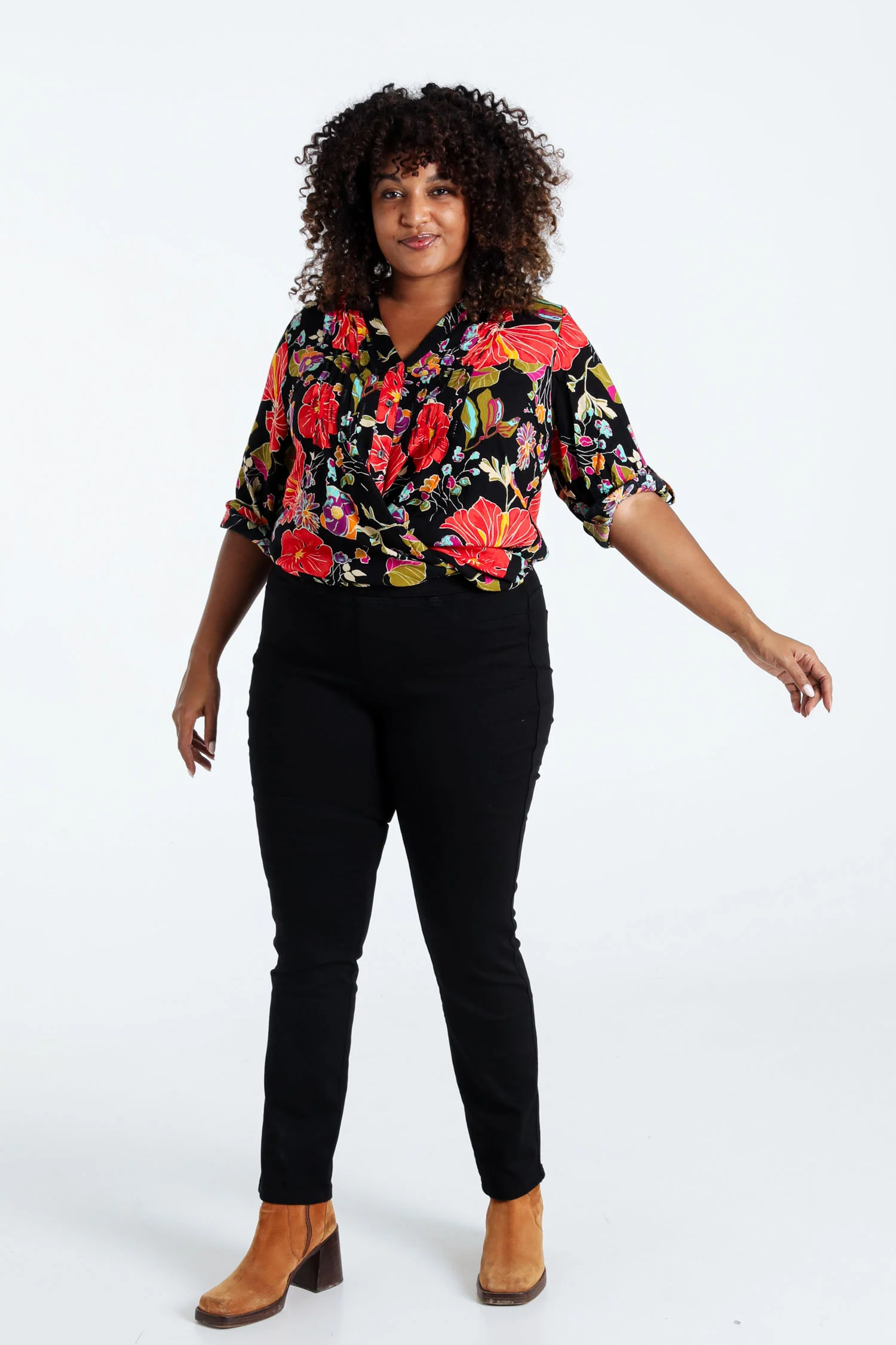 Slim, effen jegging 'Lolly' L32 - Image 19