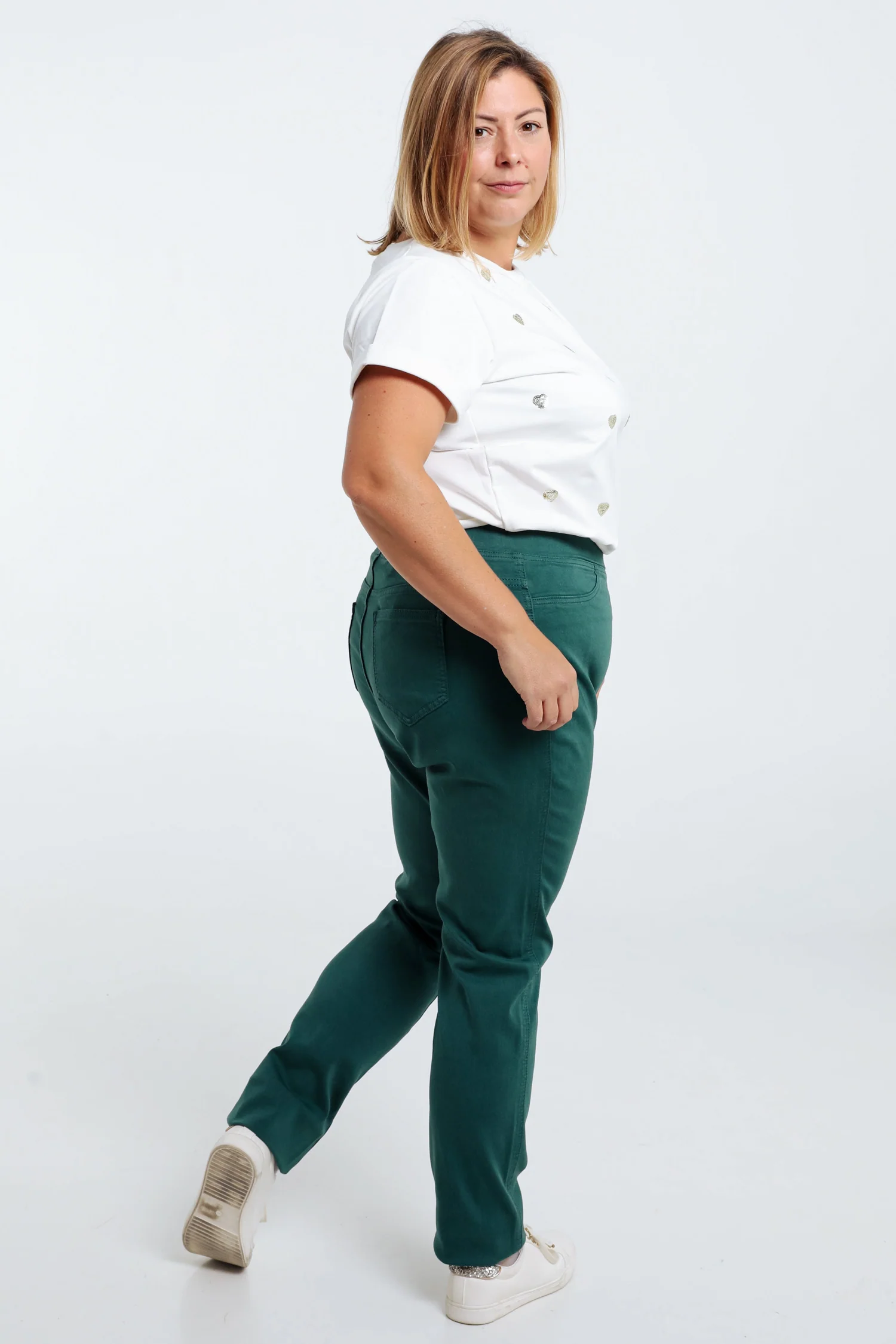 Slim, effen jegging 'Lolly' L32 - Image 2