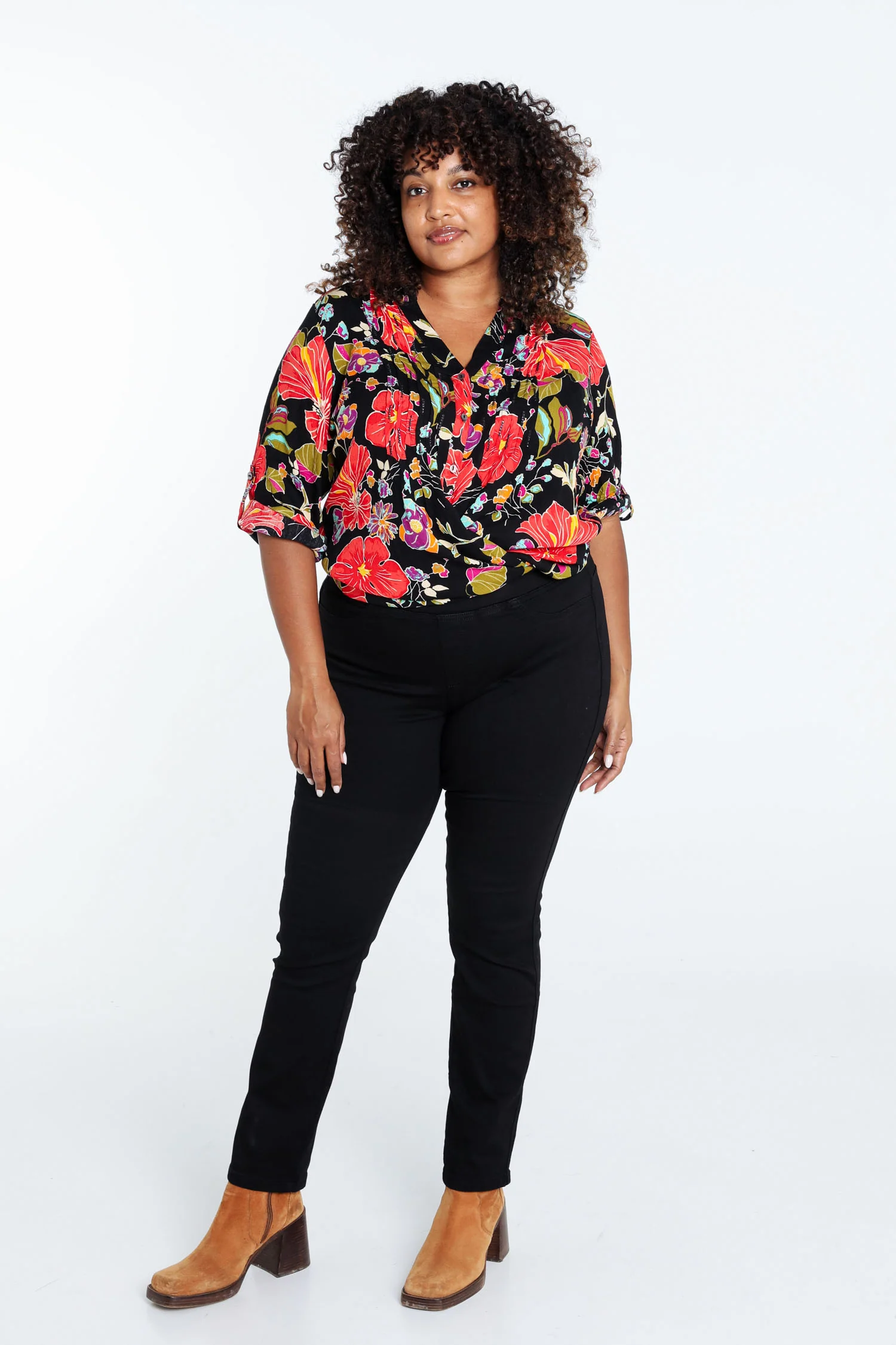 Slim, effen jegging 'Lolly' L32 - Image 20