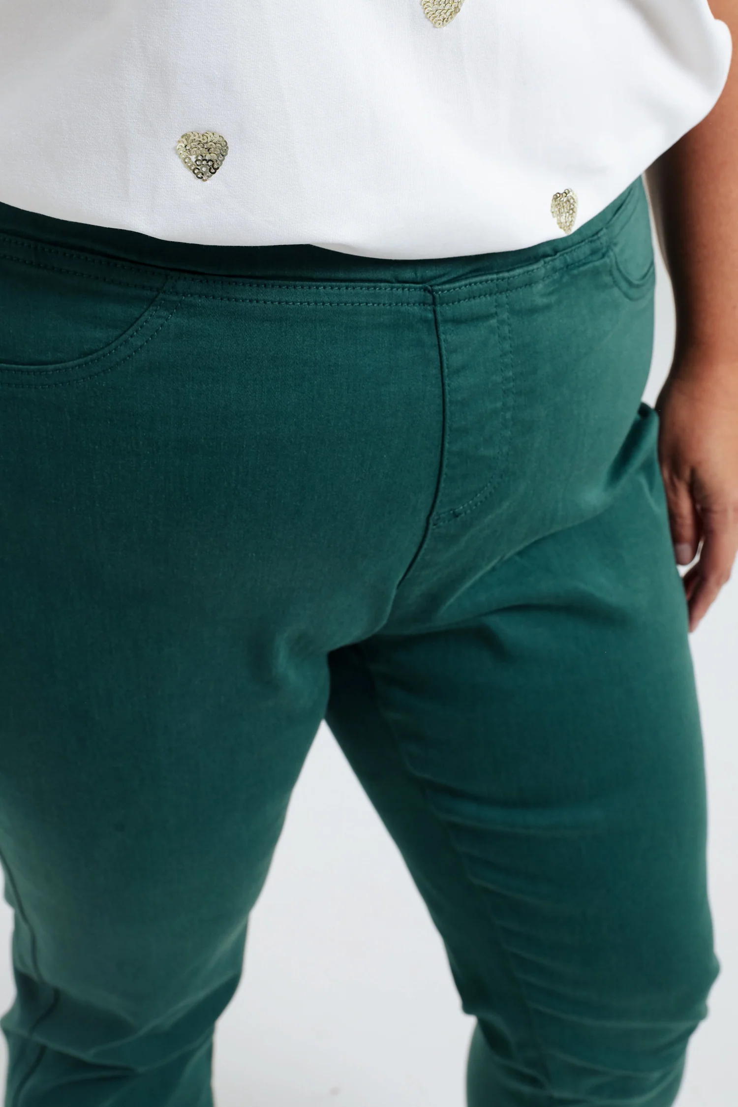Slim, effen jegging 'Lolly' L32 - Image 4