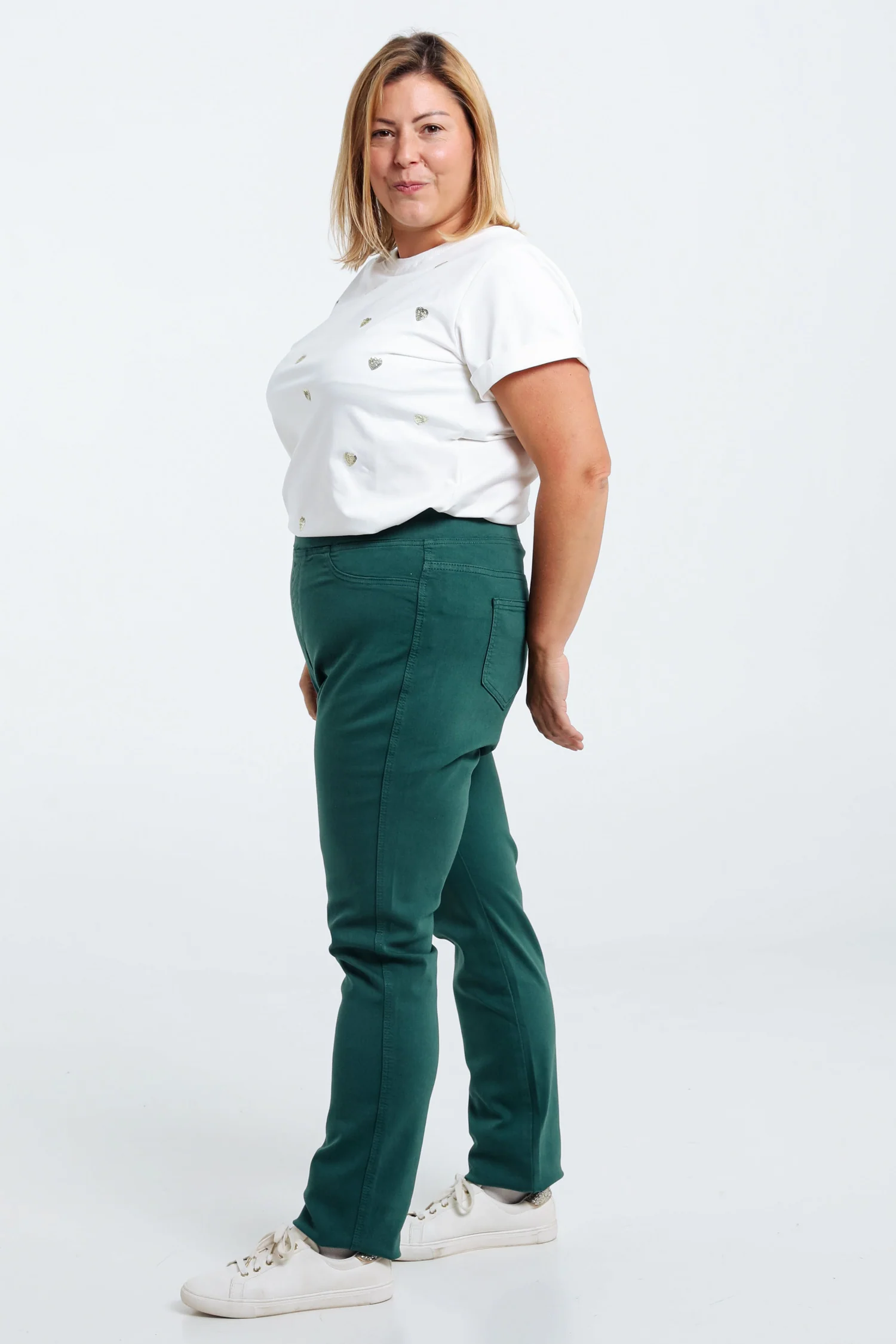Slim, effen jegging 'Lolly' L32 - Image 9