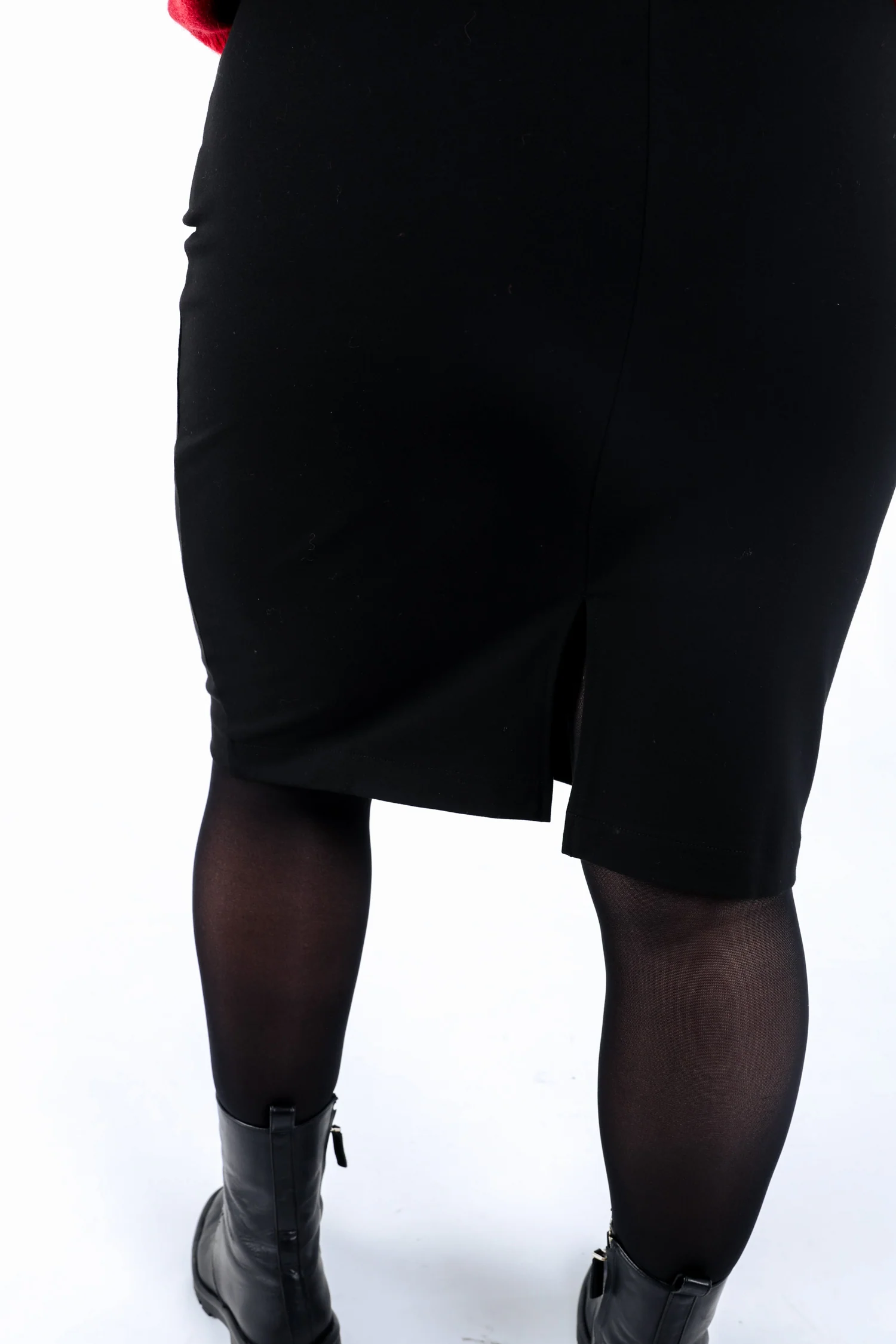 Strakke rok van effen viscose - Image 4