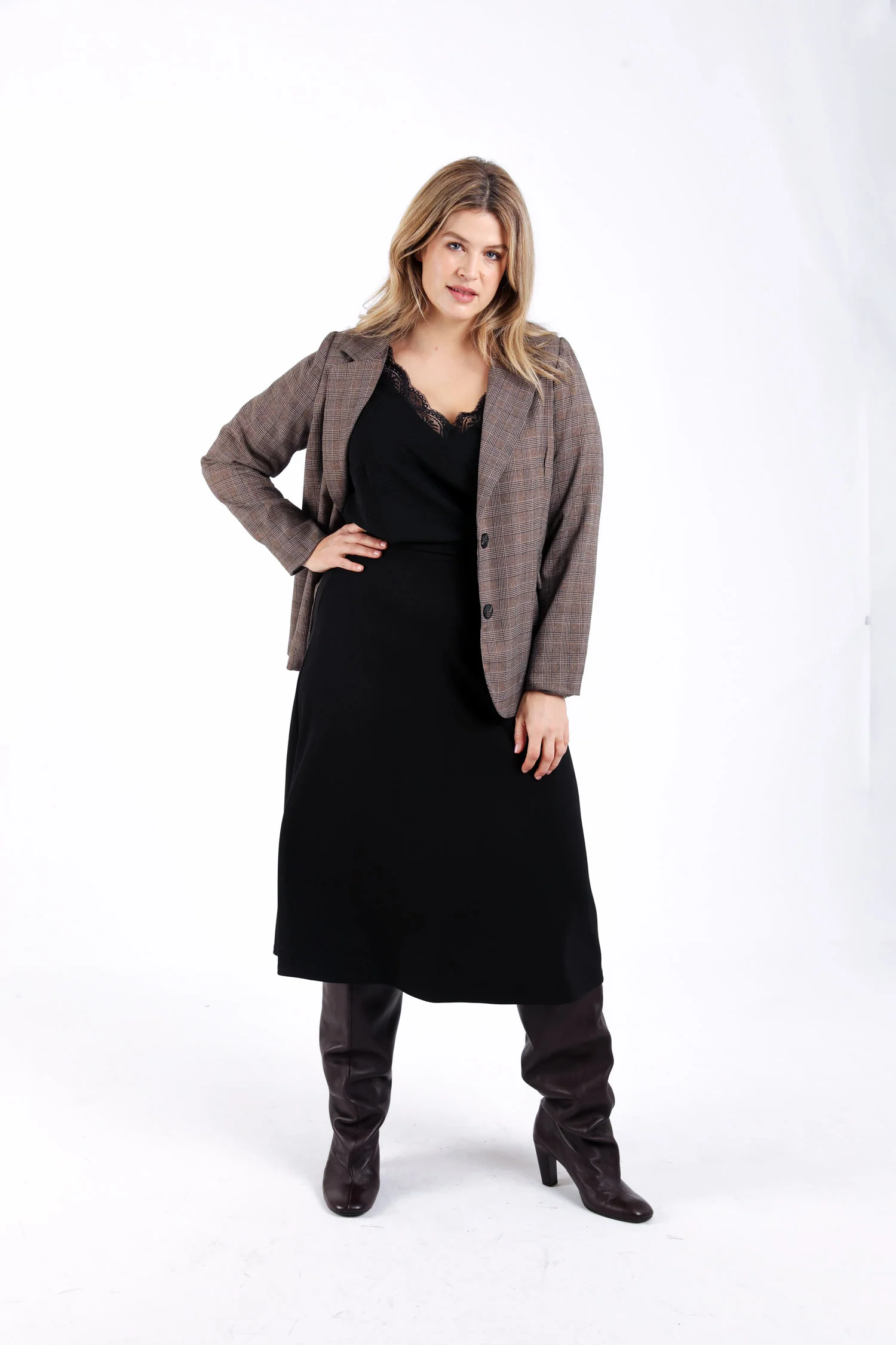 Effen gebreide rok - Image 5