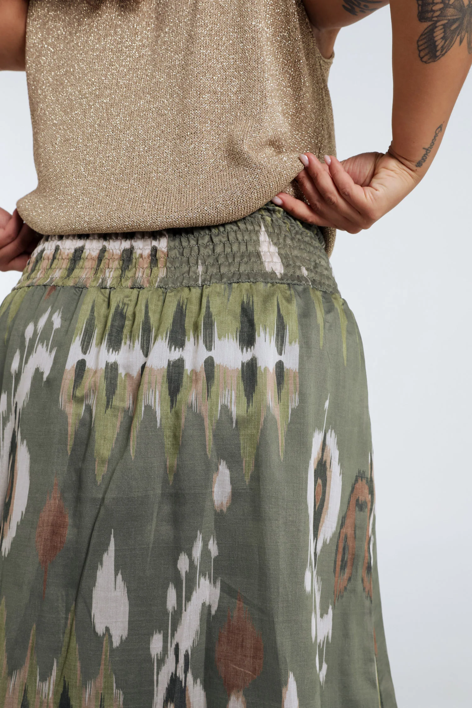 Mid-length jurk van viscose met etnische print - Image 3