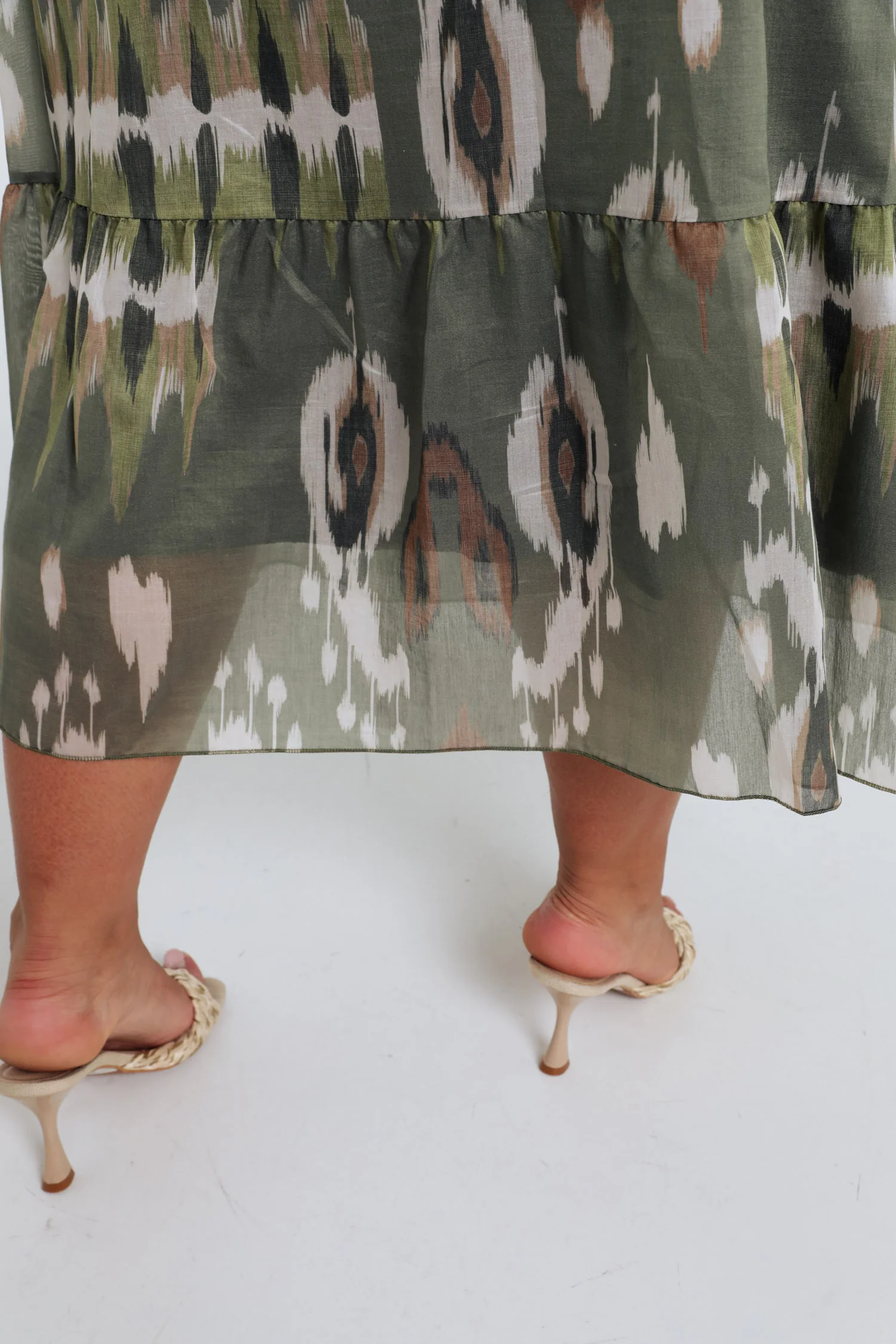Mid-length jurk van viscose met etnische print - Image 4