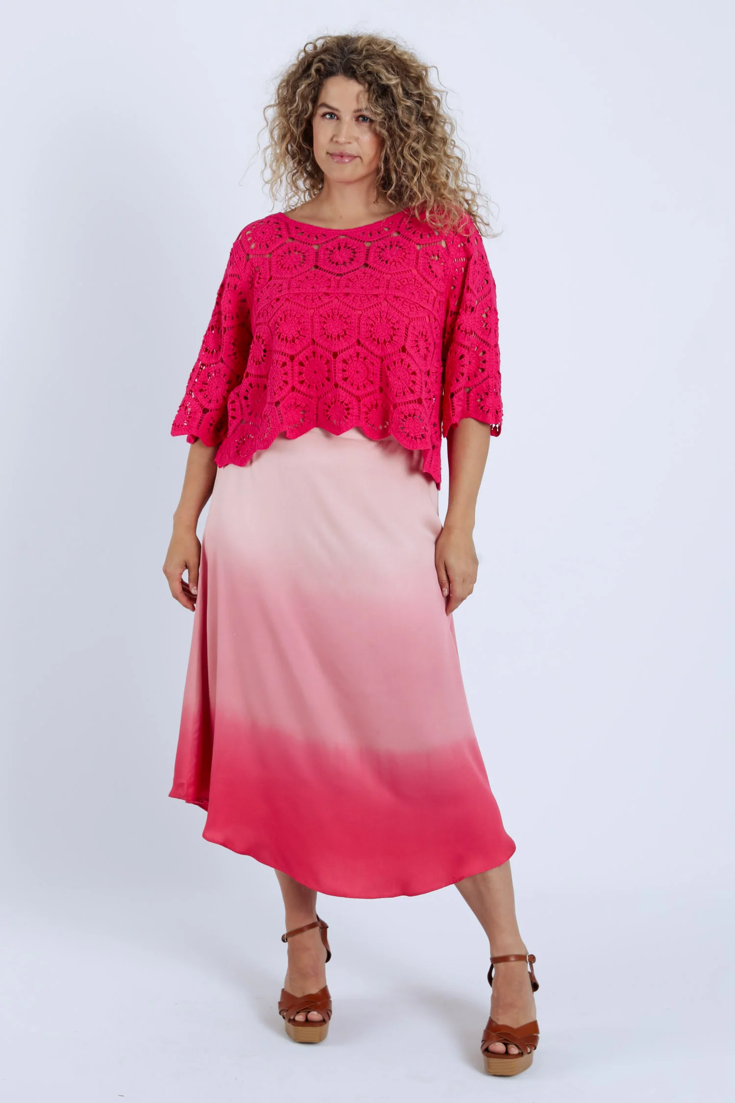 Middel lange rok van viscose tie&dye - Image 7