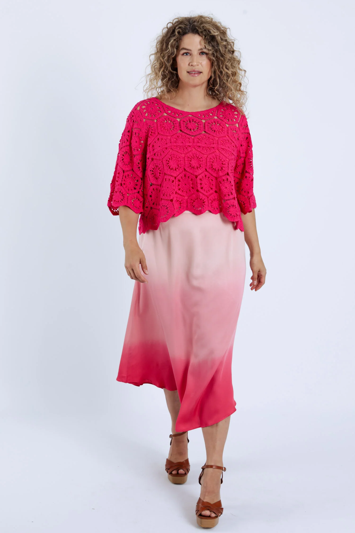 Middel lange rok van viscose tie&dye - Image 8