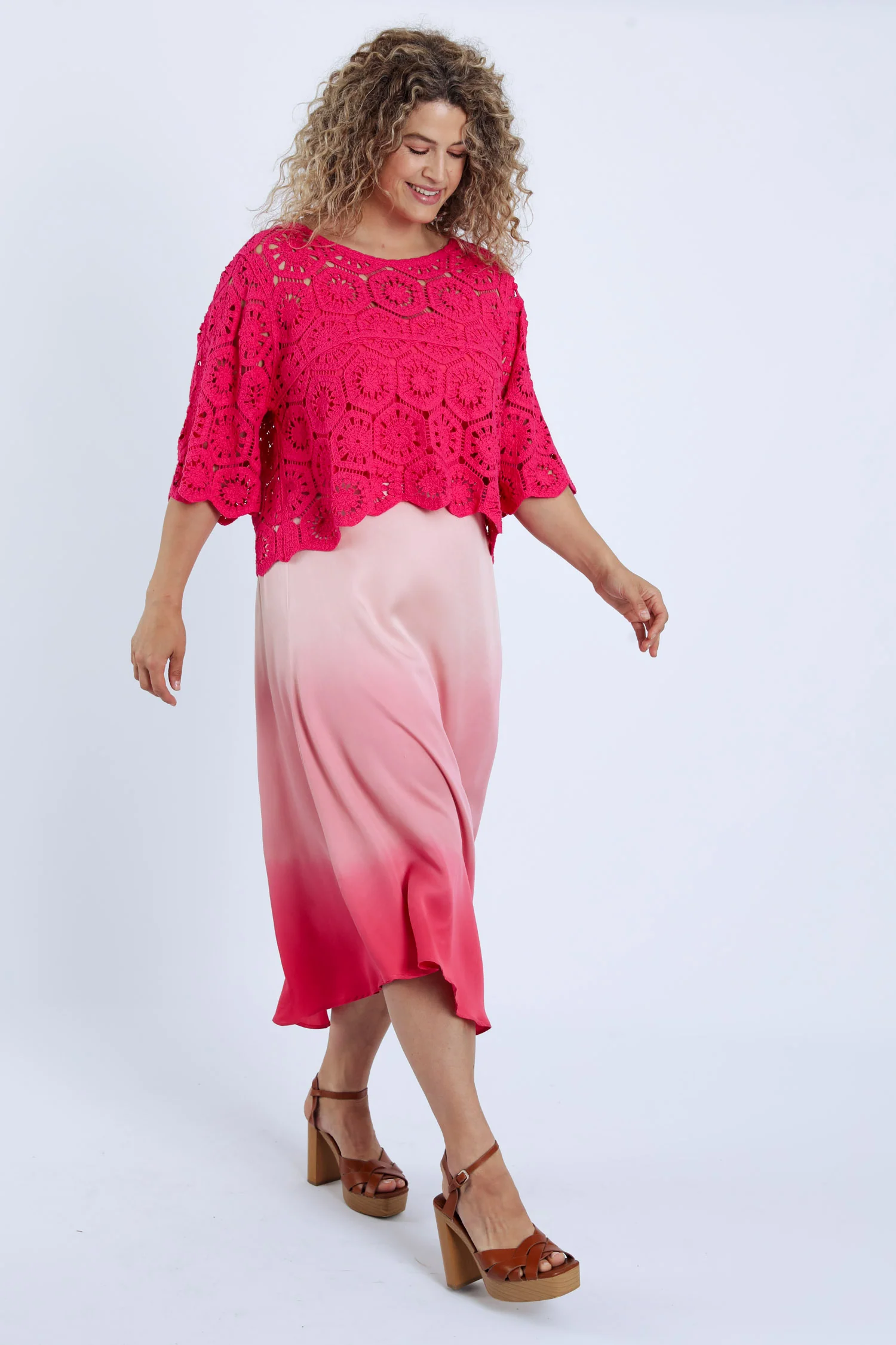 Middel lange rok van viscose tie&dye - Image 9