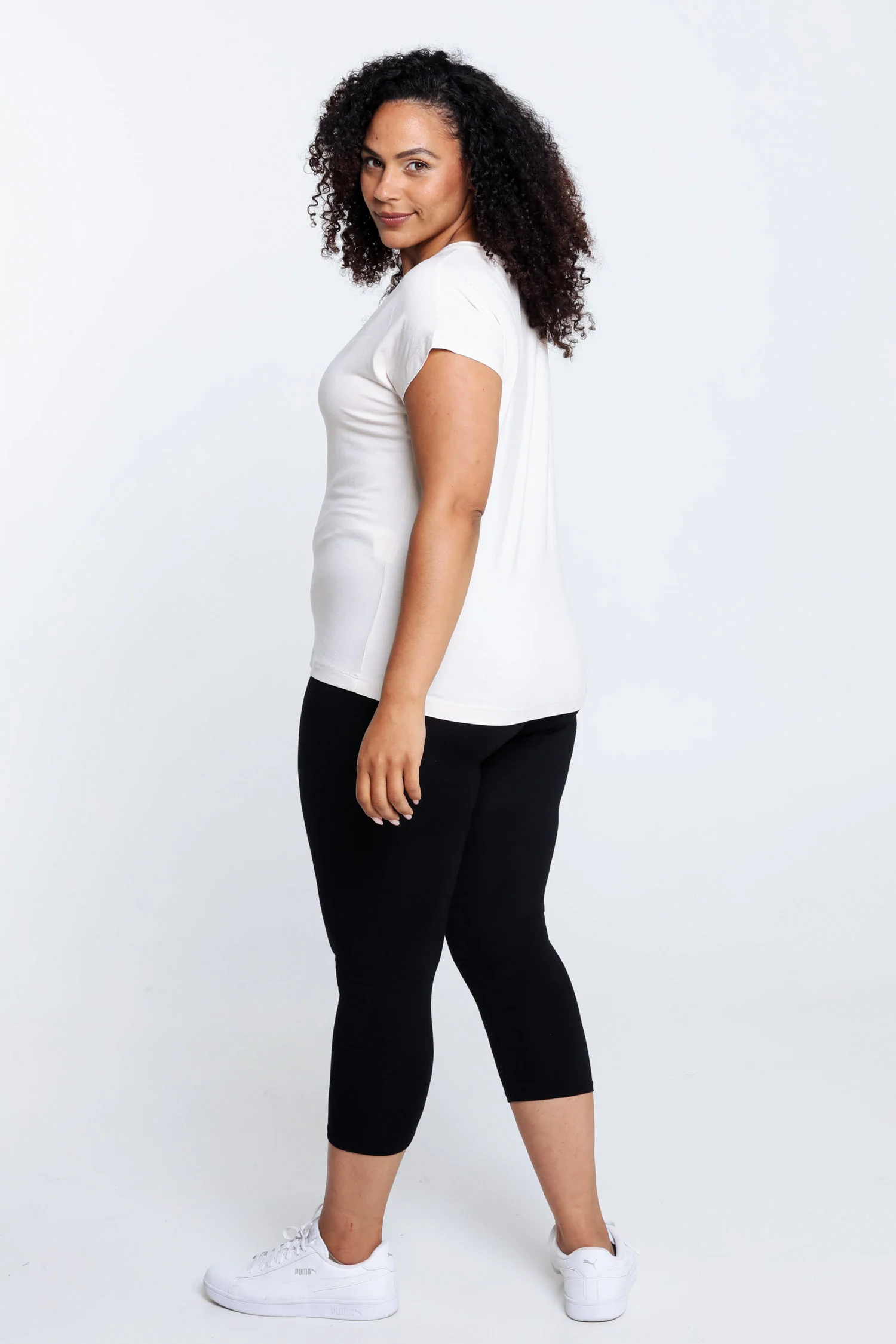 Effen 7/8-legging in viscose - Image 2