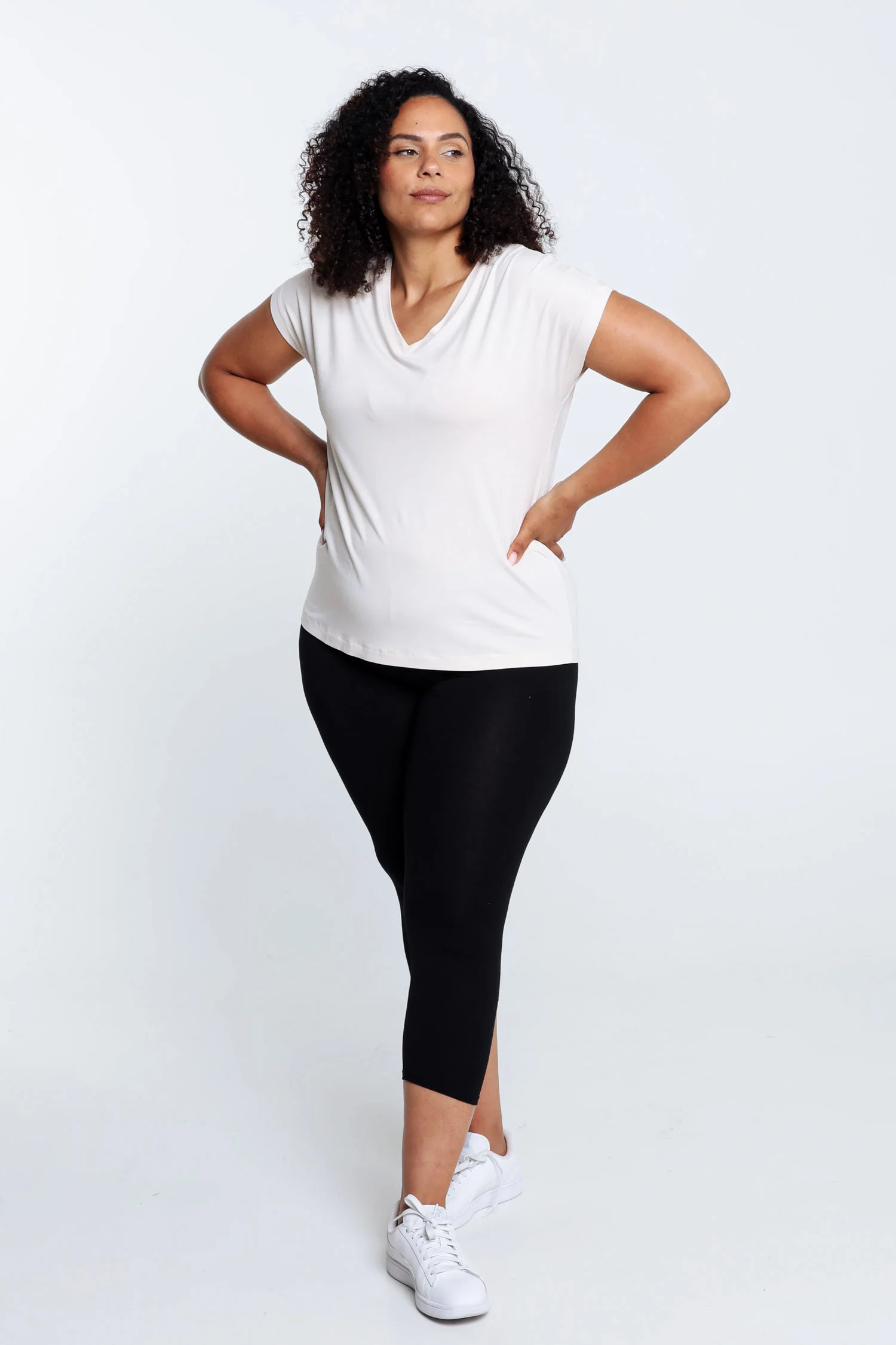 Effen 7/8-legging in viscose - Image 6