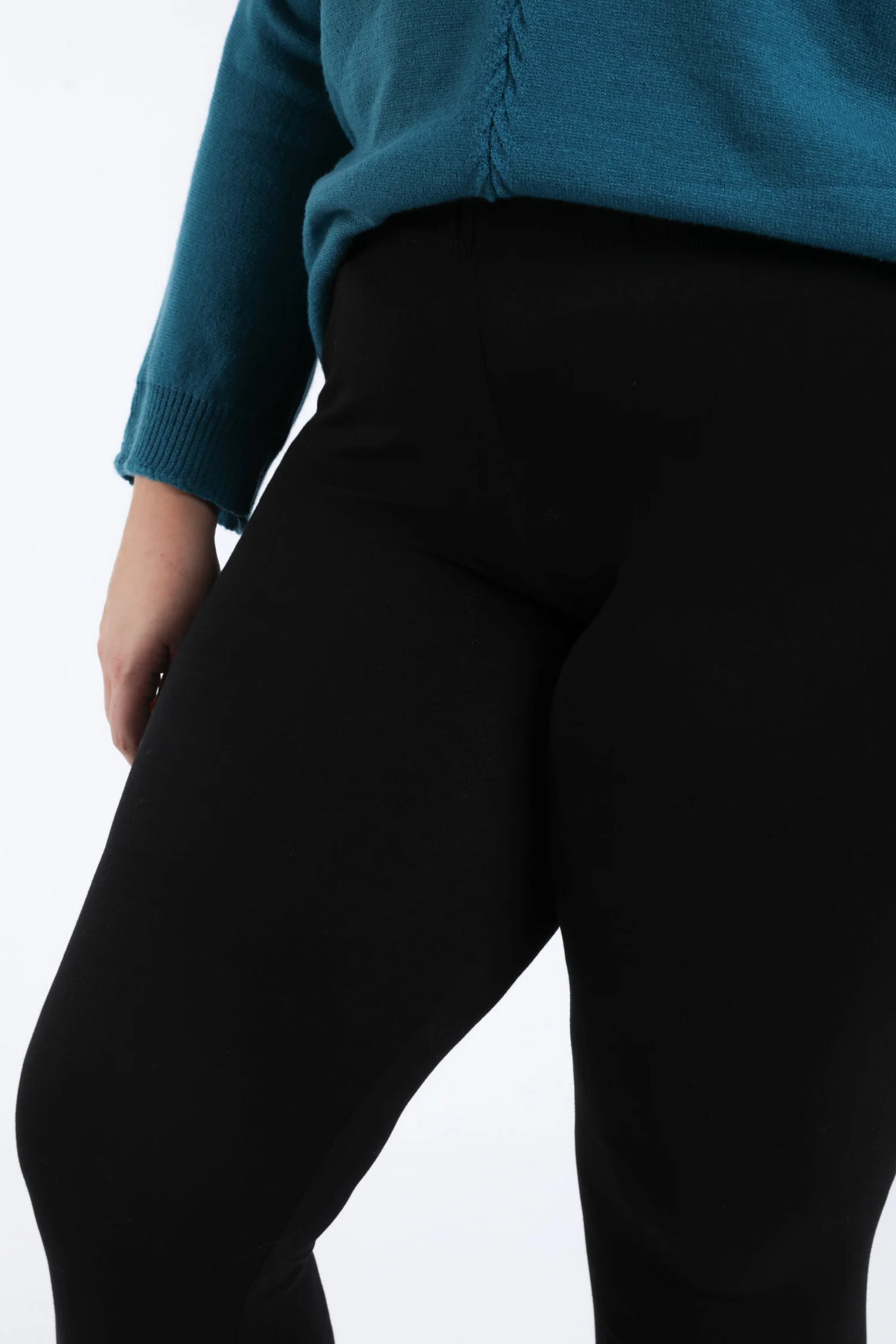 Lange legging van effen biologisch katoen - Image 4