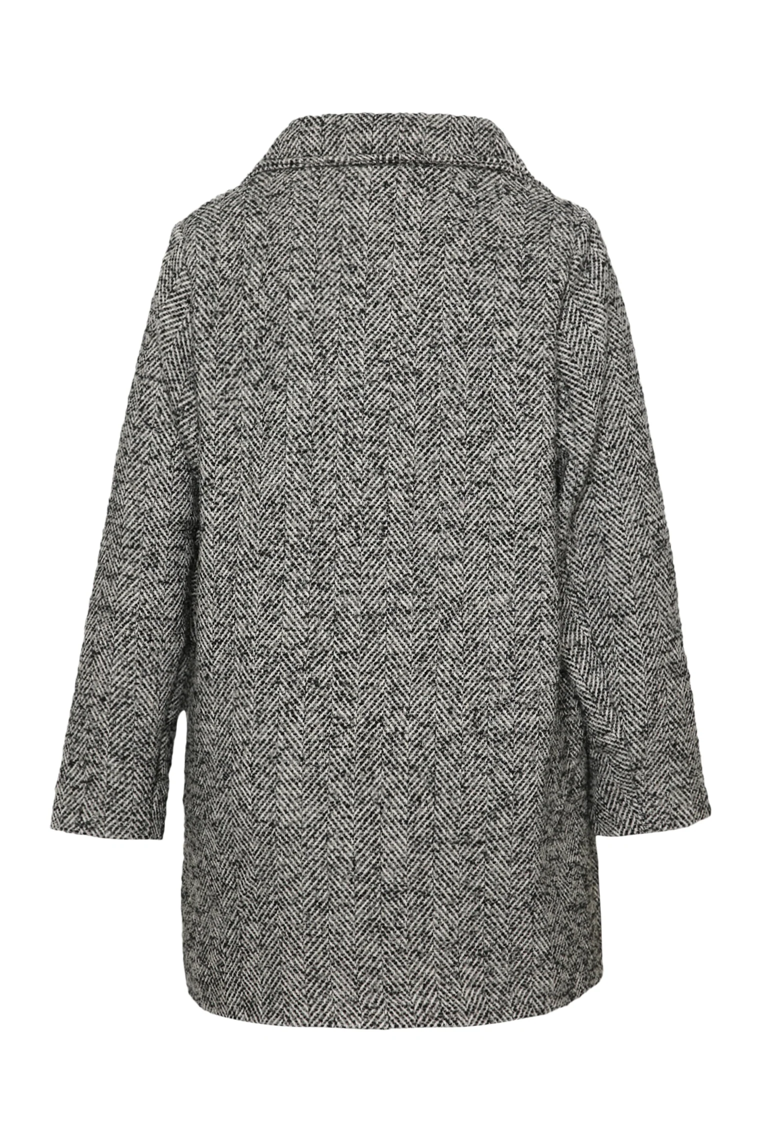 Halflange jas met chevronmotief - Image 9