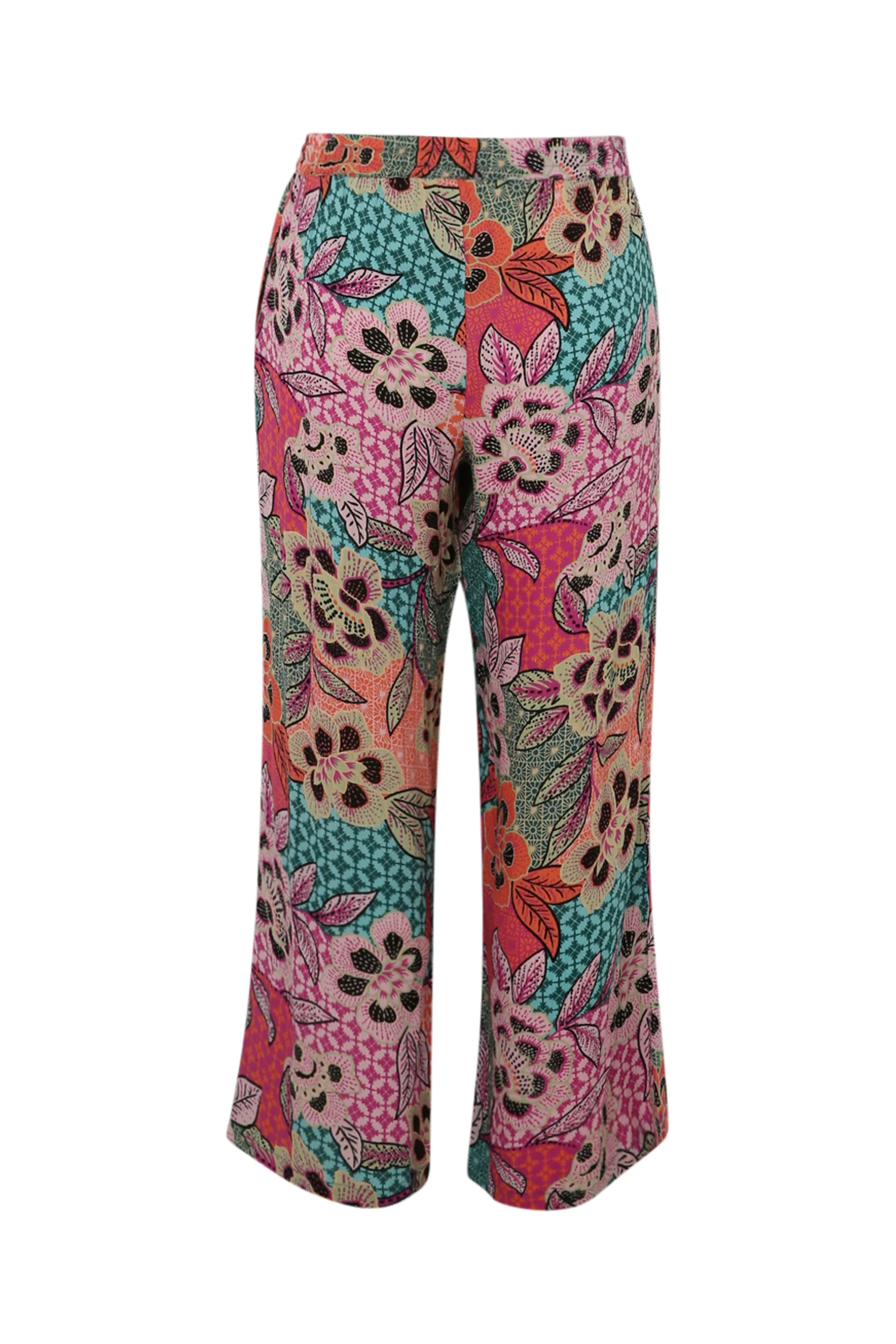 Bloemenprint viscose pantacourt - Image 11