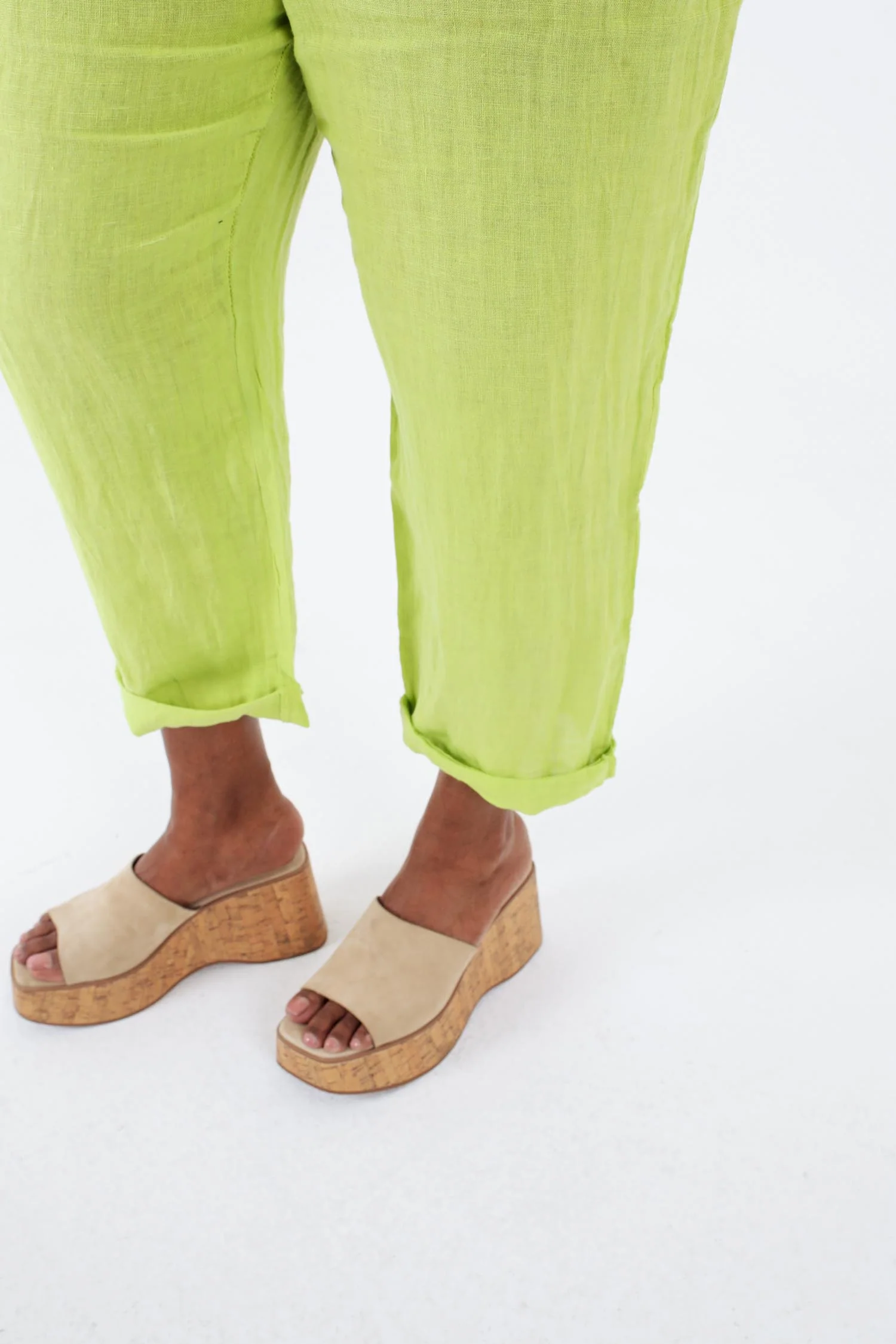 Effen linnen 7/8 broek - Image 4