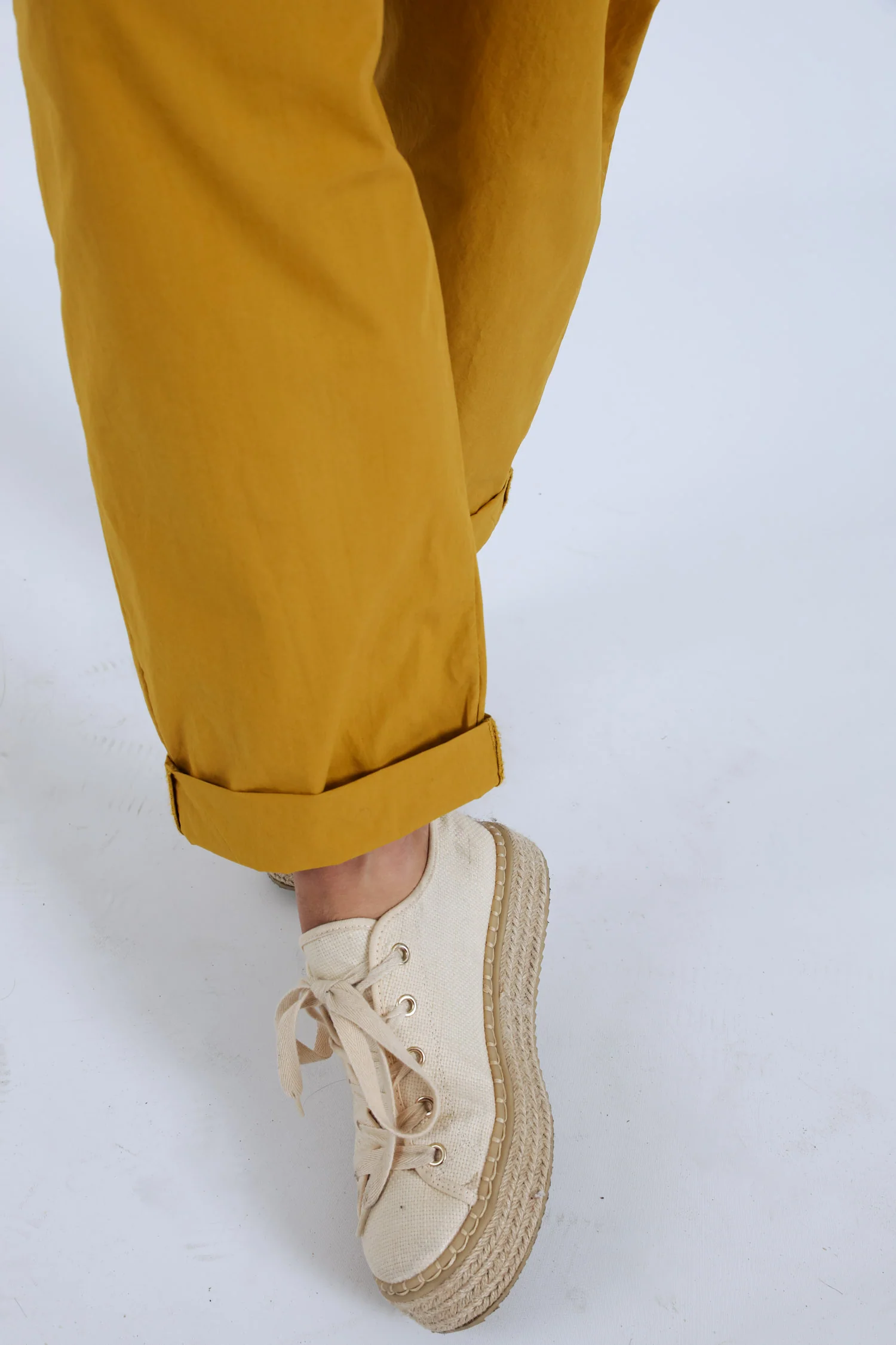 Boyfriend jeans van uni katoen met zakken - Image 16
