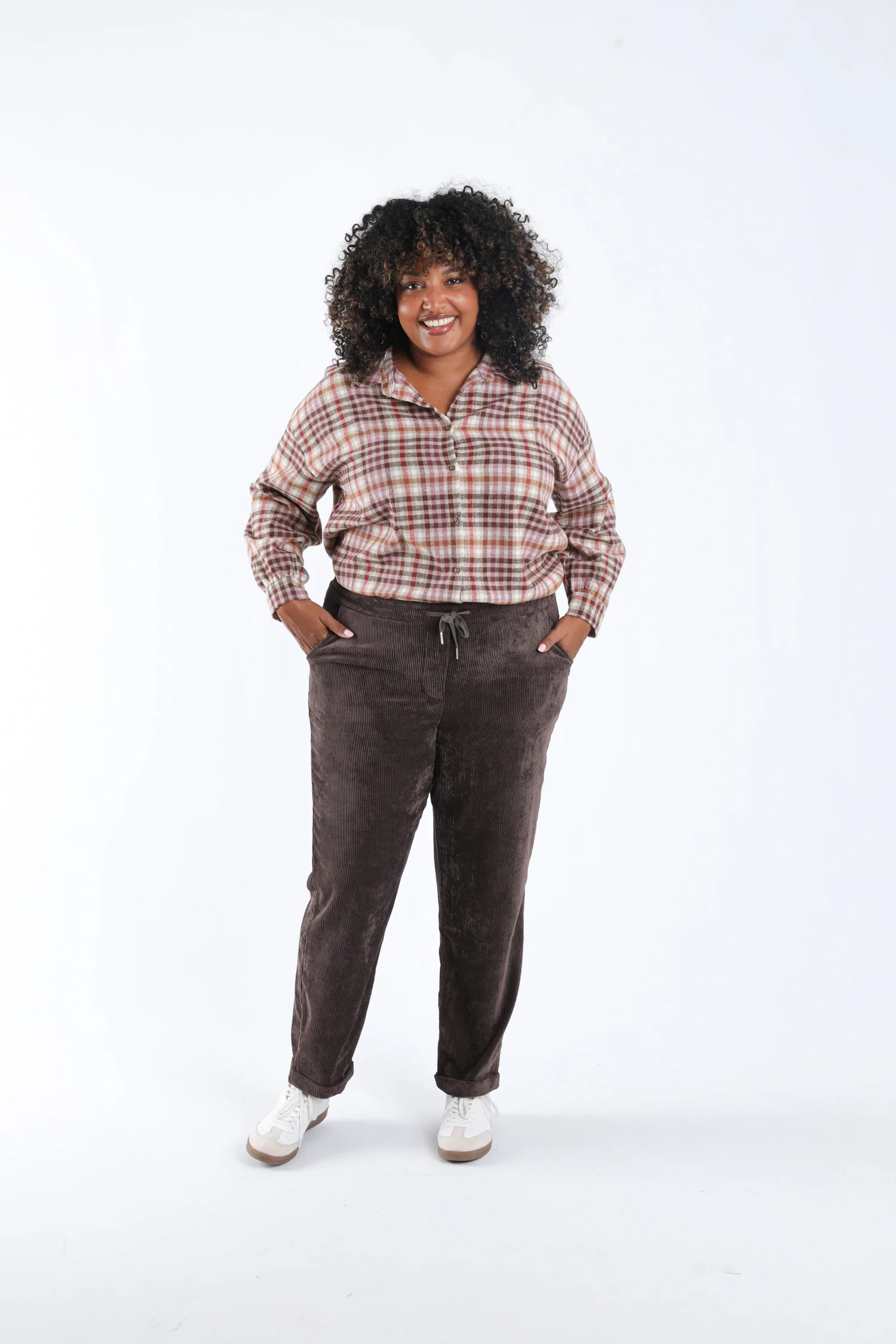 7/8 chino broek van effen corduroy - Image 7