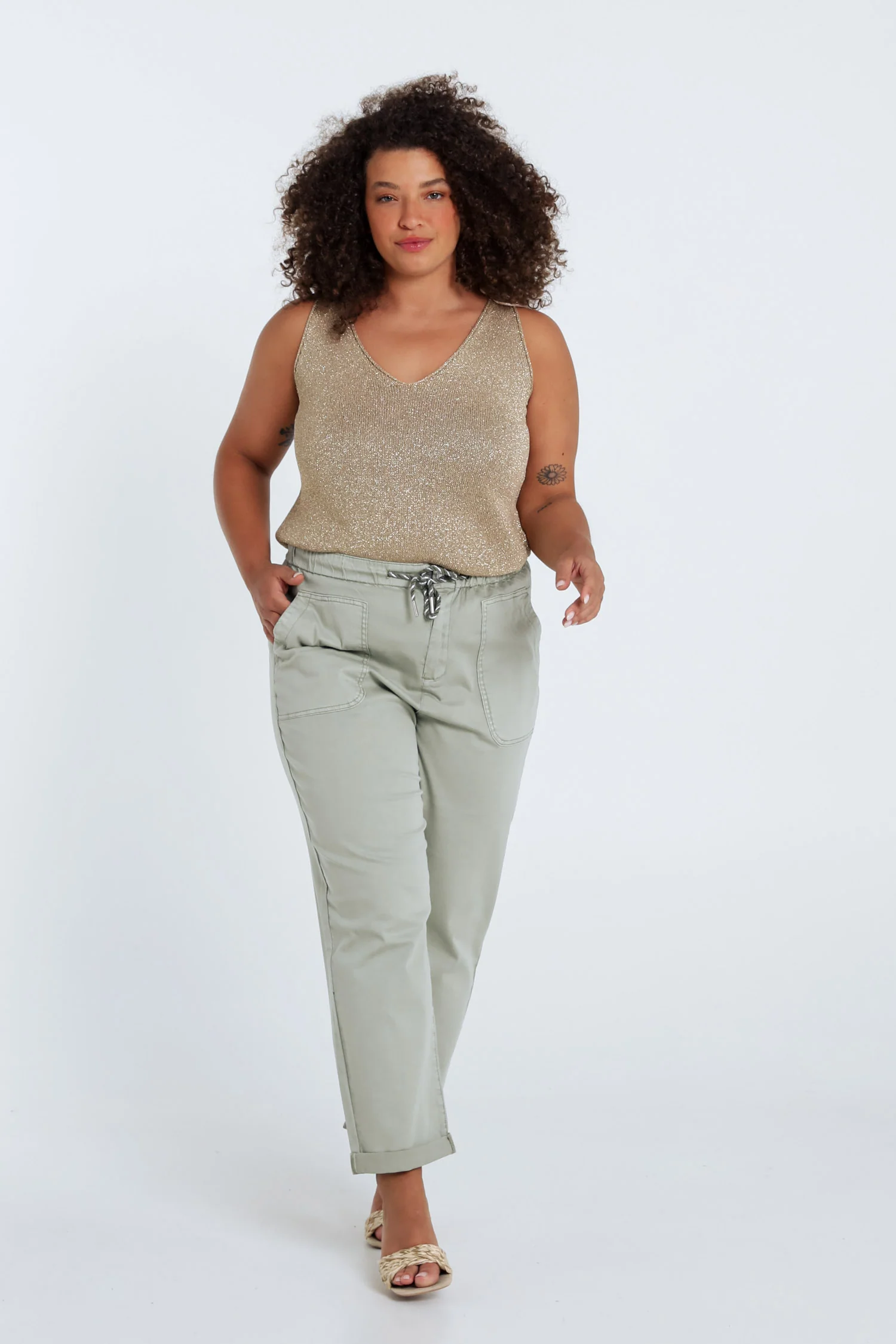Lichte katoenen chino broek - Image 18