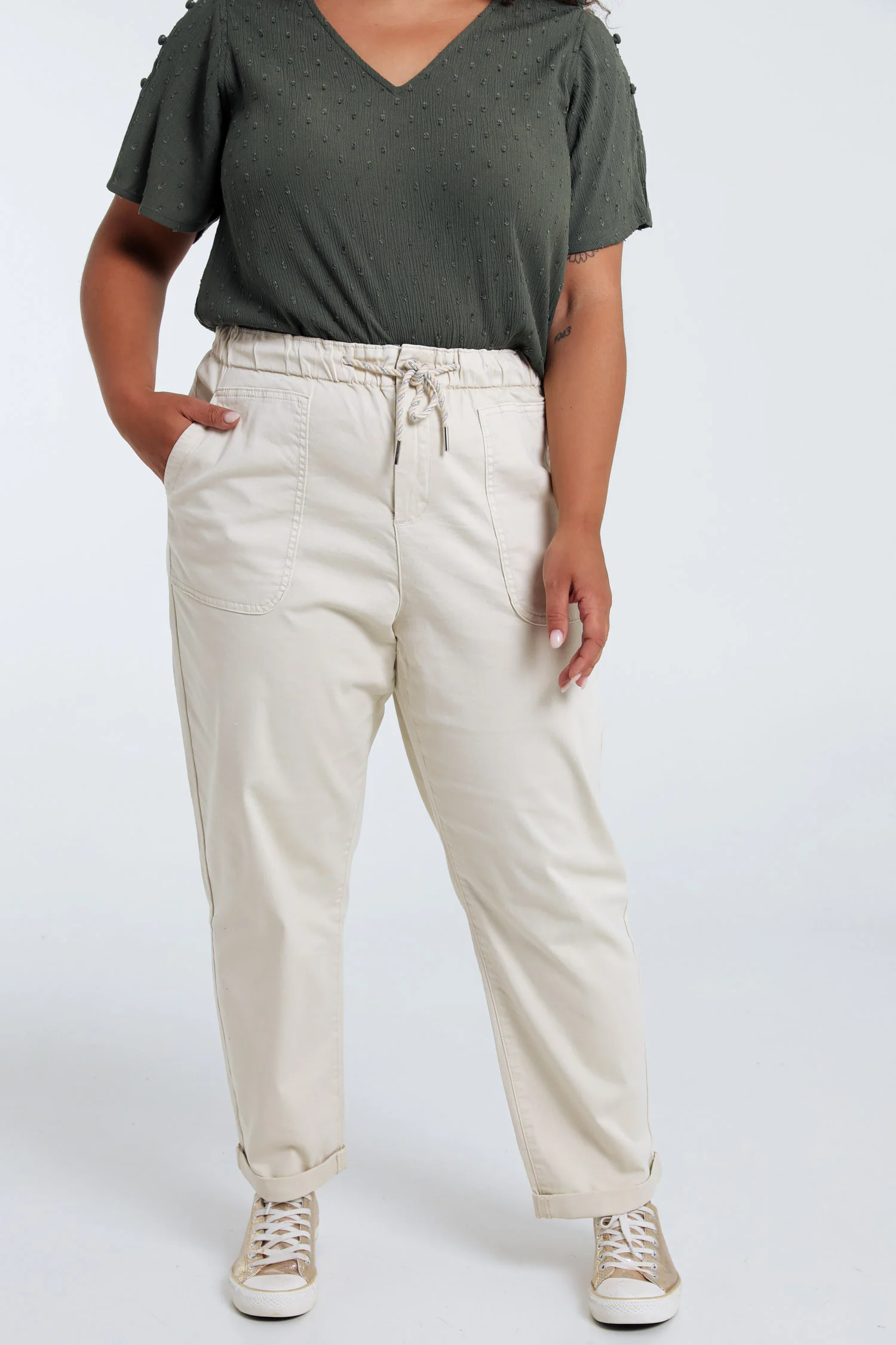Lichte katoenen chino broek - Image 23