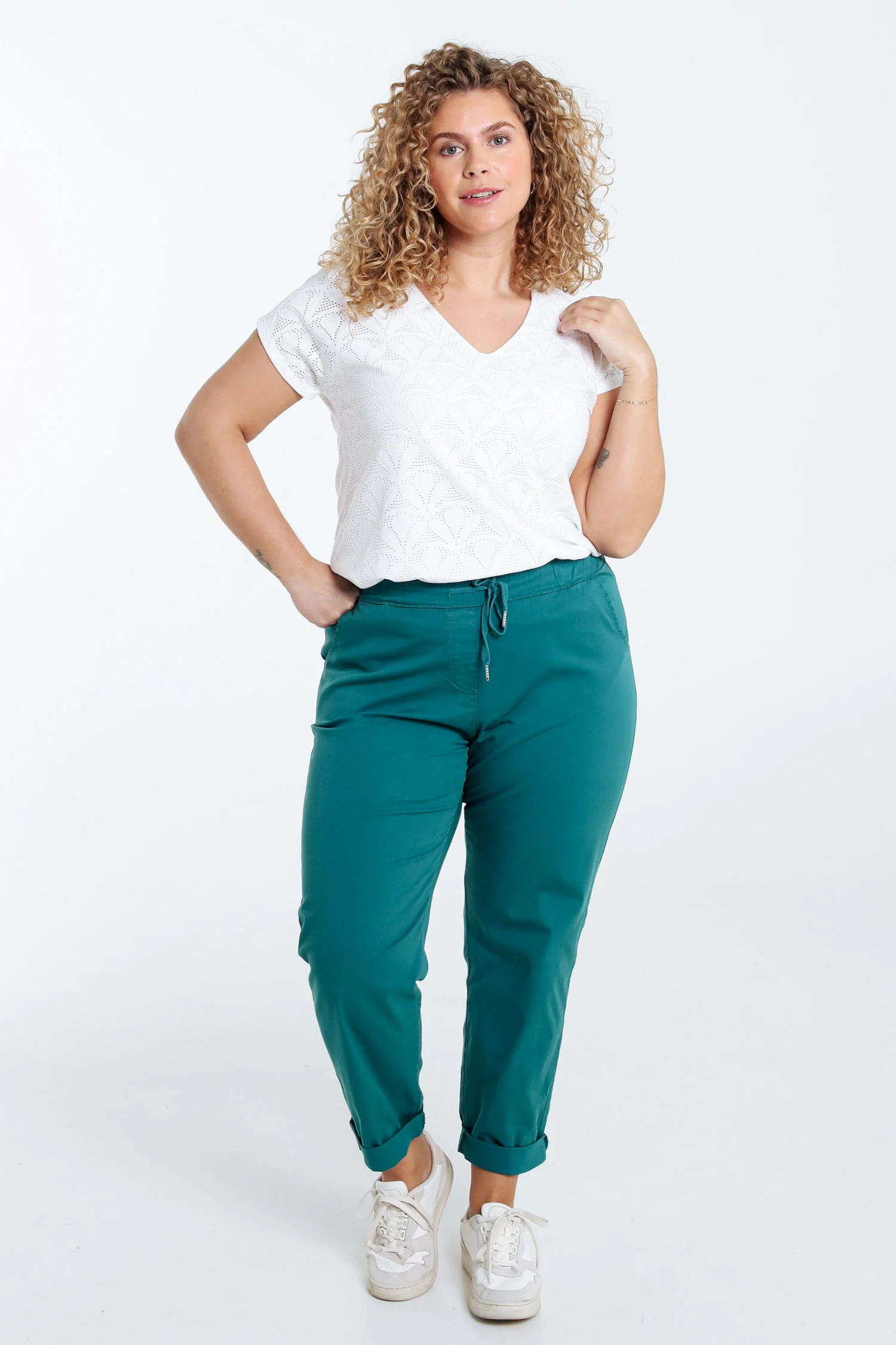 Effen 7/8-Chino-broek - Image 29