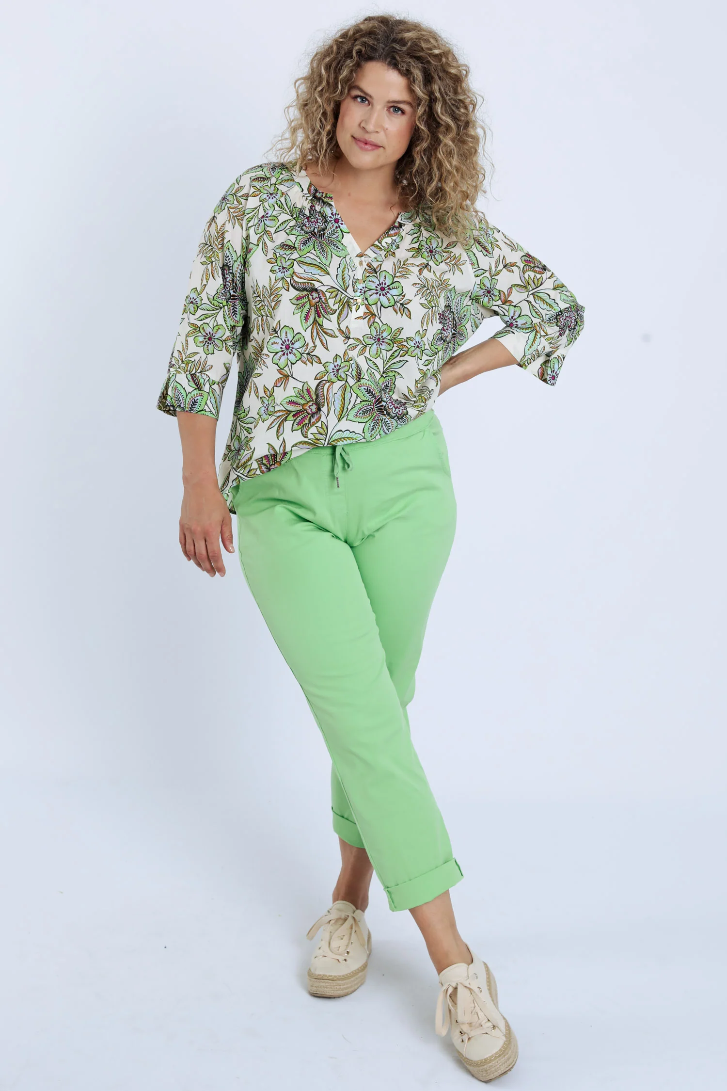Effen 7/8-Chino-broek - Image 42
