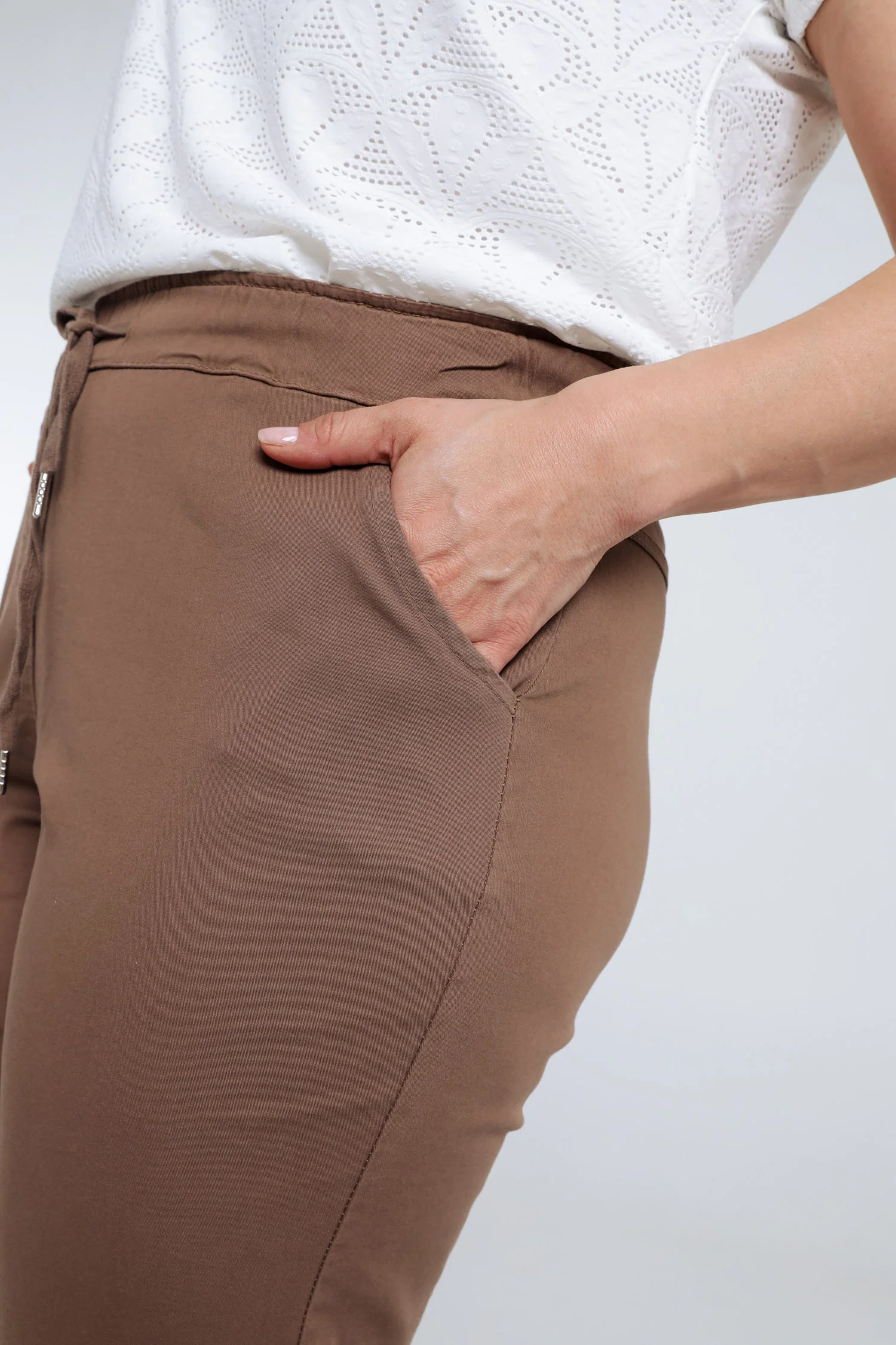 Effen 7/8-Chino-broek - Image 59