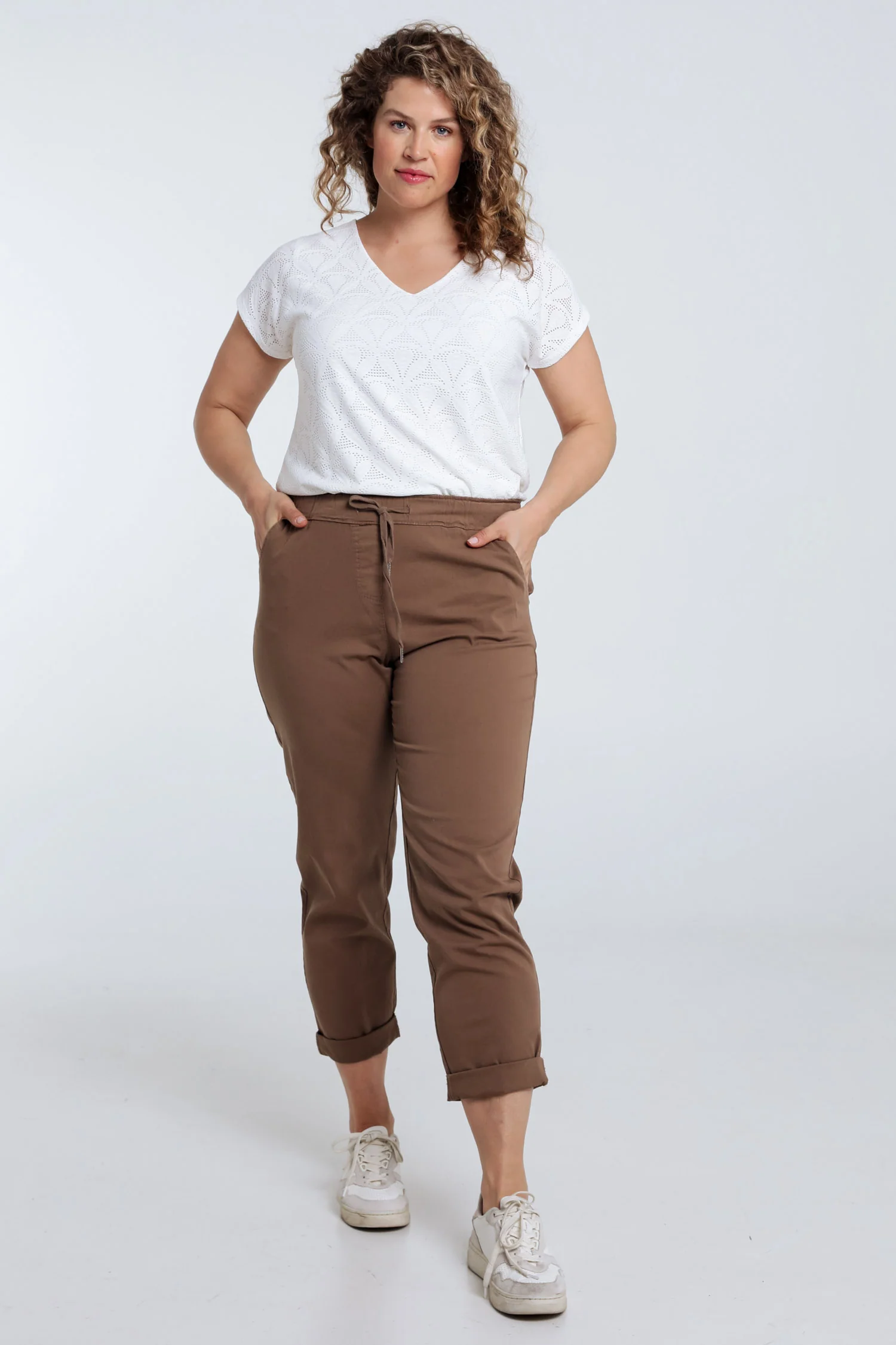 Effen 7/8-Chino-broek - Image 63