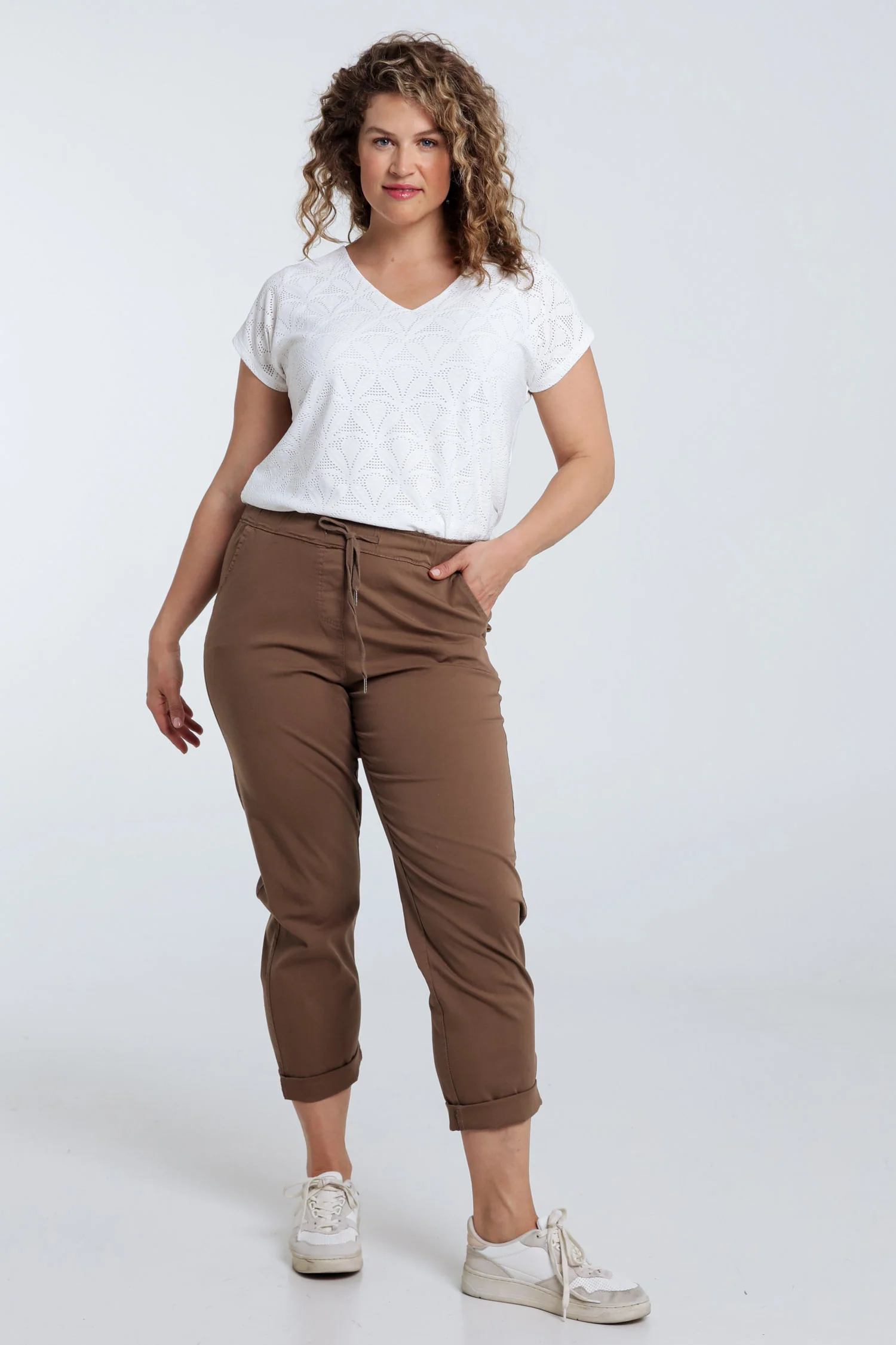 Effen 7/8-Chino-broek - Image 64