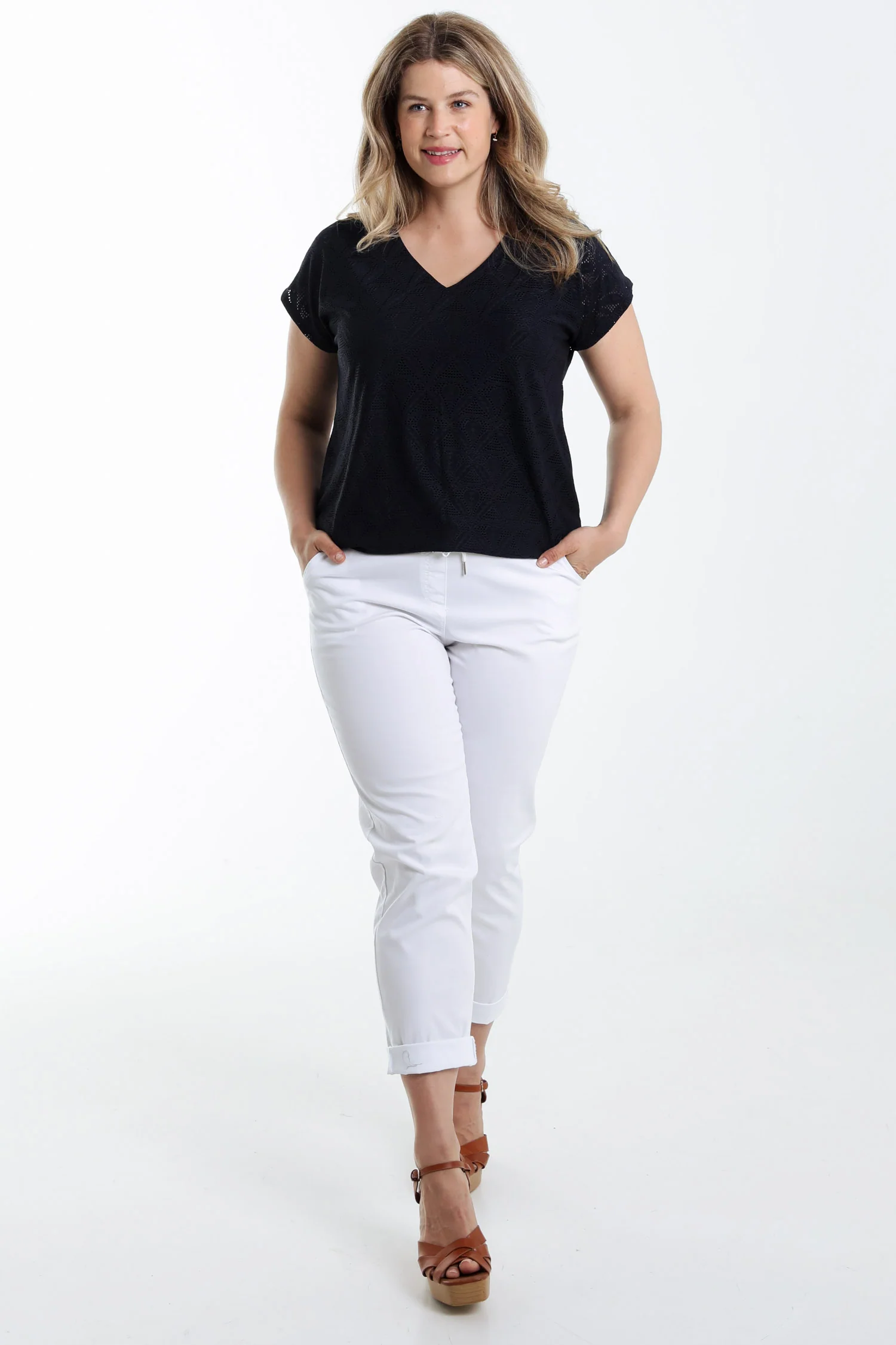 Effen 7/8-Chino-broek - Image 7