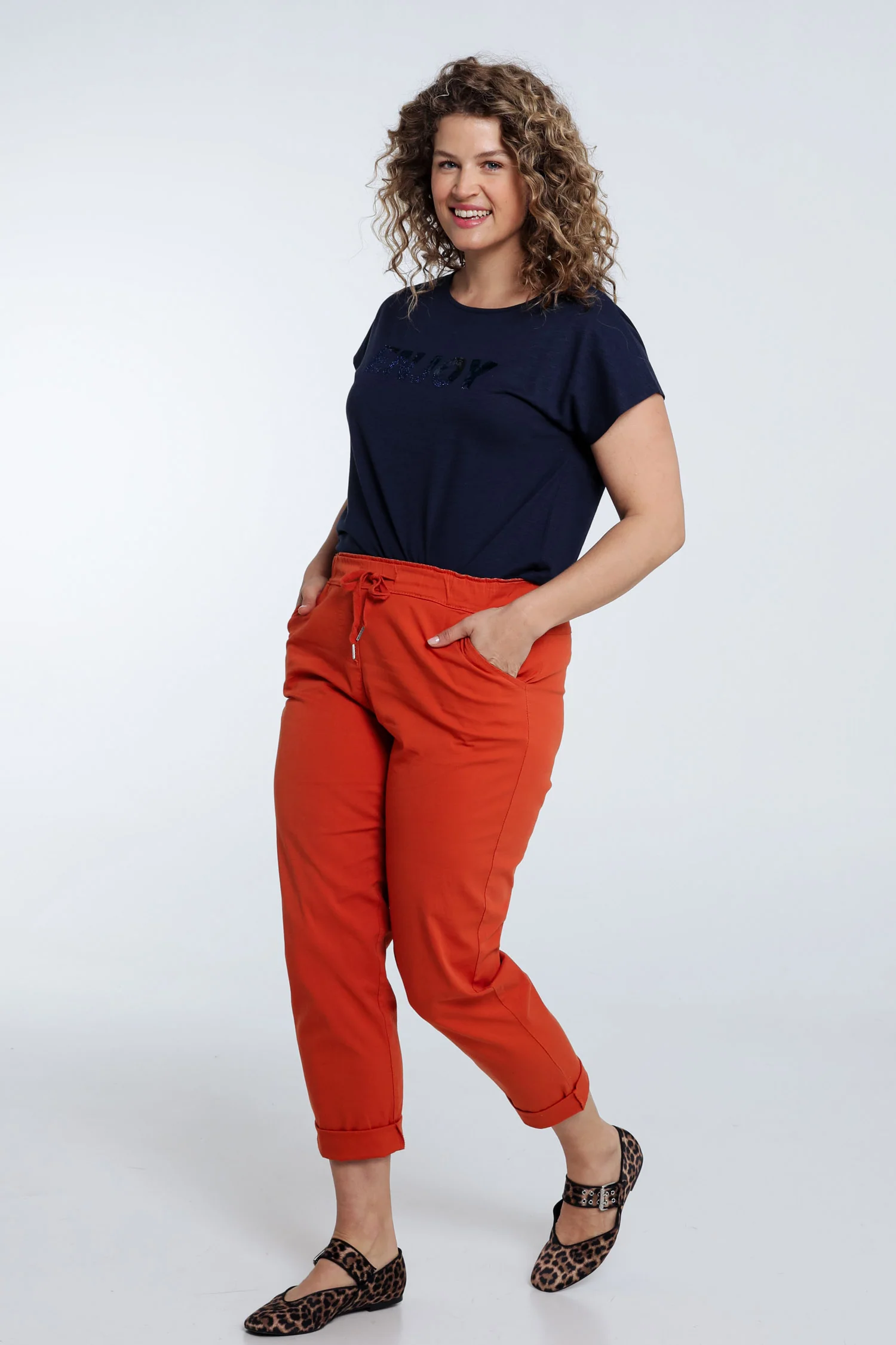 Effen 7/8-Chino-broek - Image 73