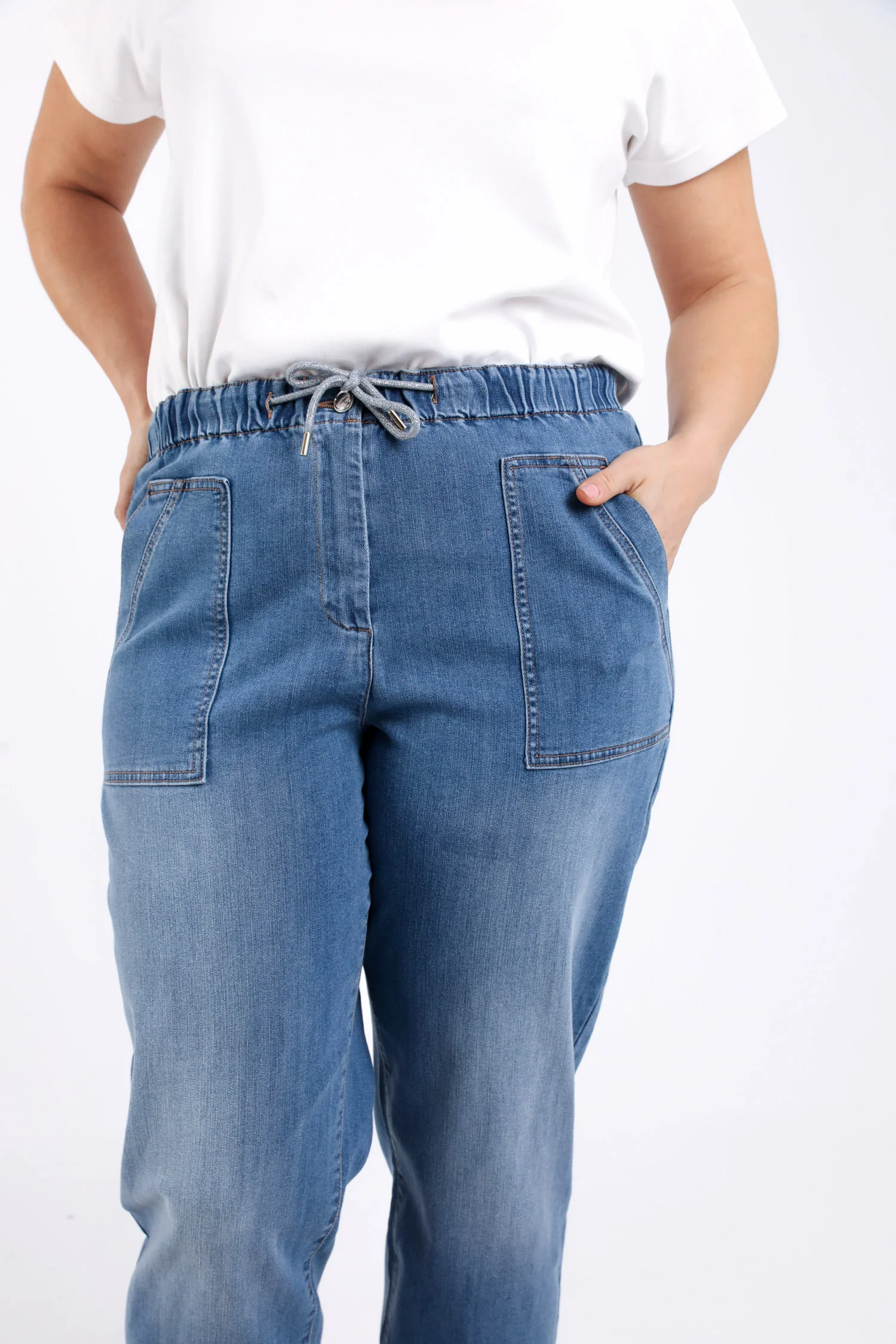 Chino broek in spijkerstof - Image 3