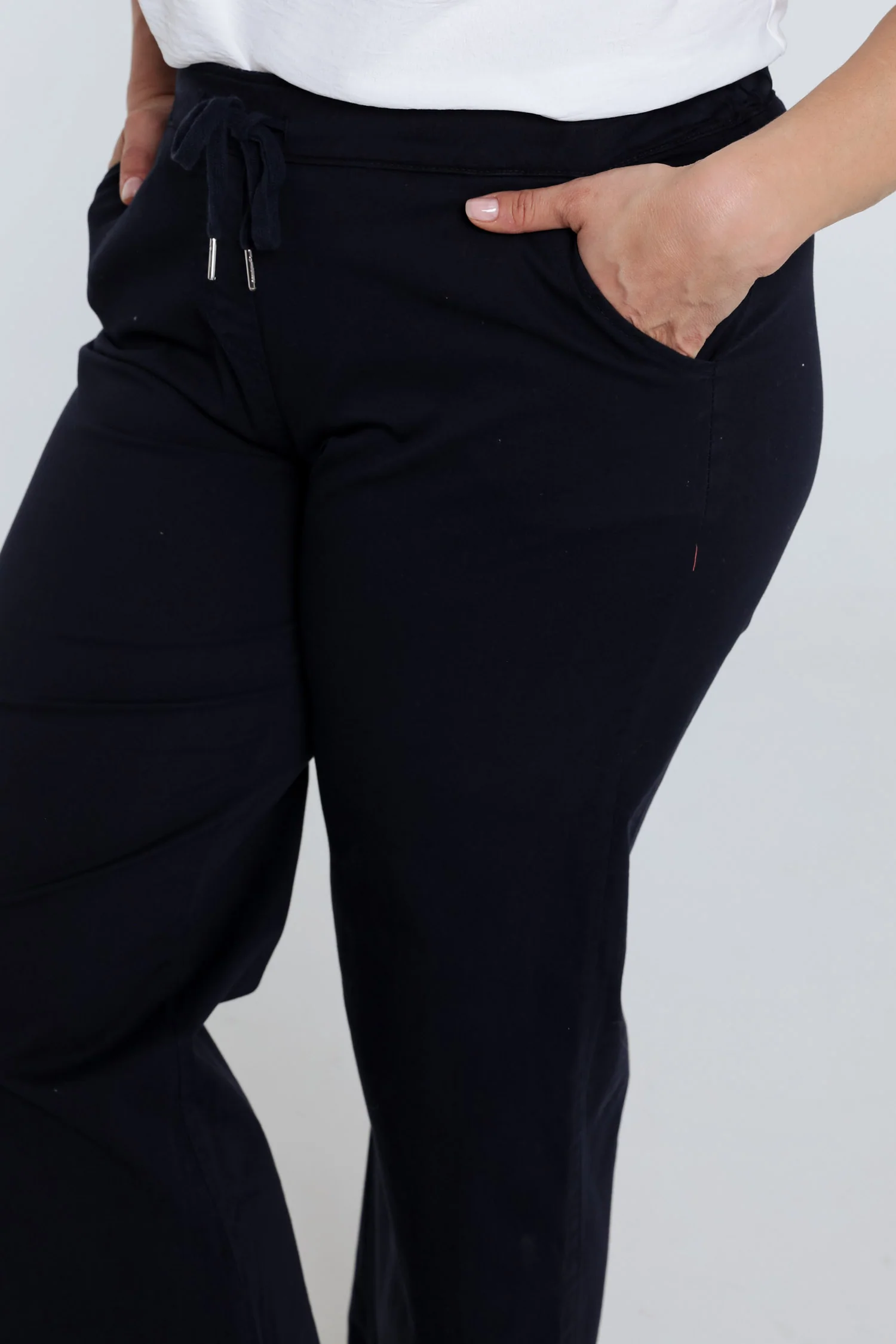 Effen brede chino broek - Image 3
