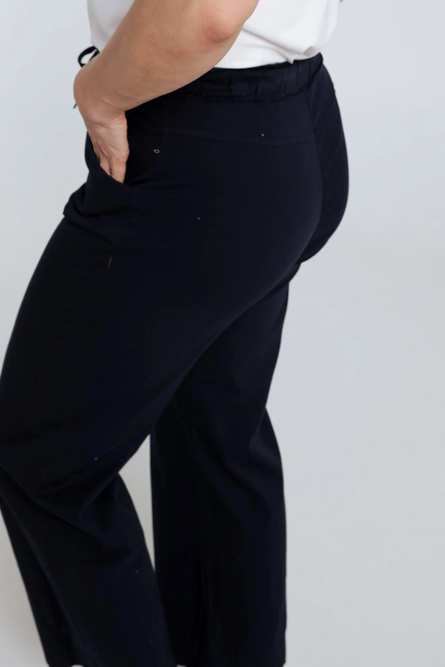 Effen brede chino broek - Image 4