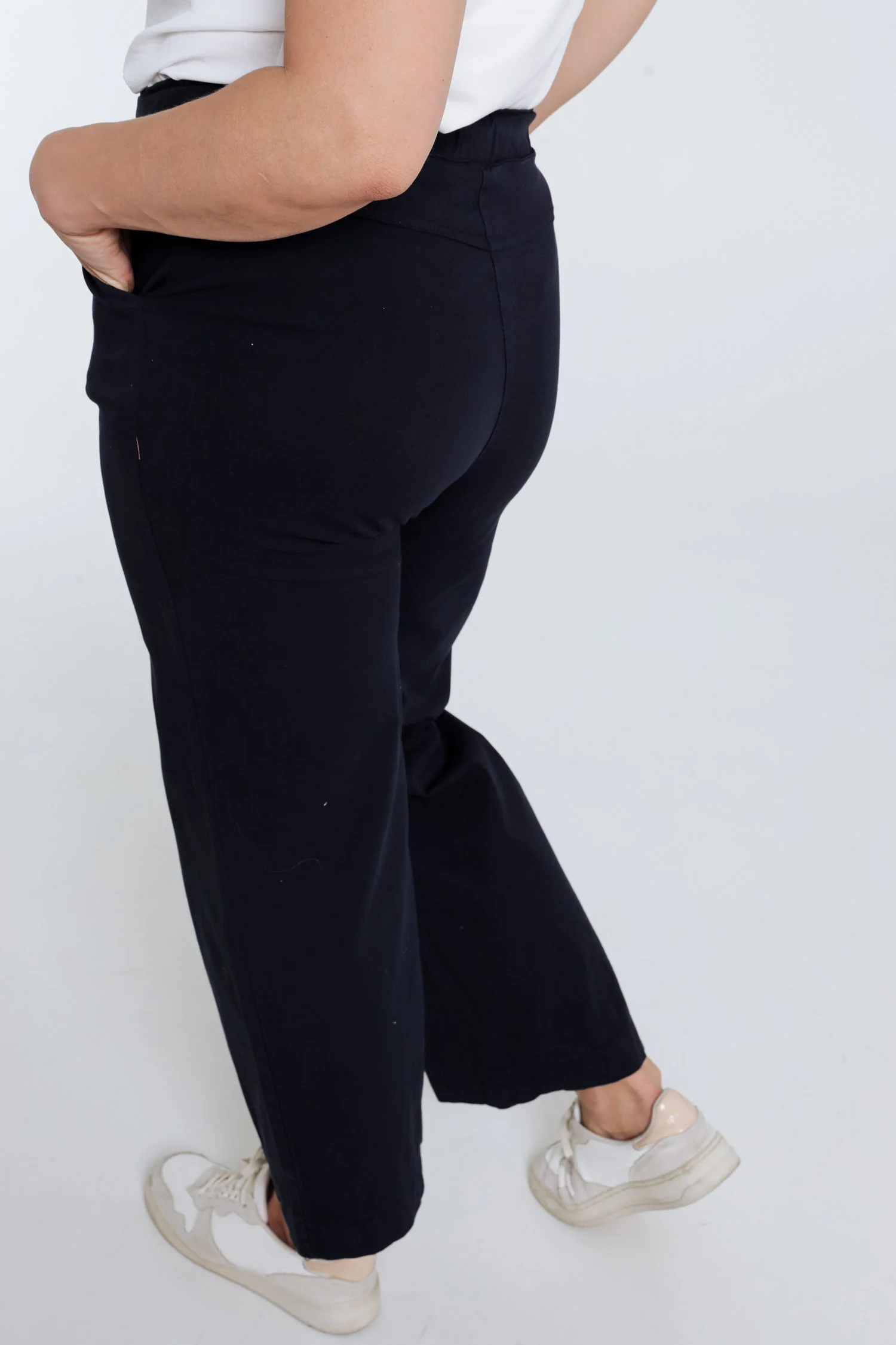 Effen brede chino broek - Image 5
