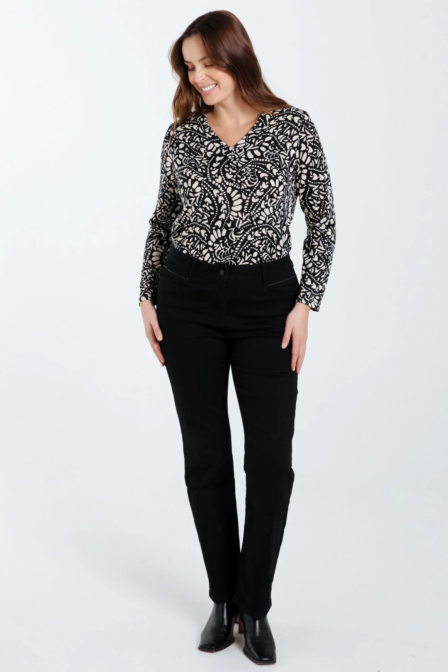 Rechte, effen broek 'Mia' L32 - Image 9