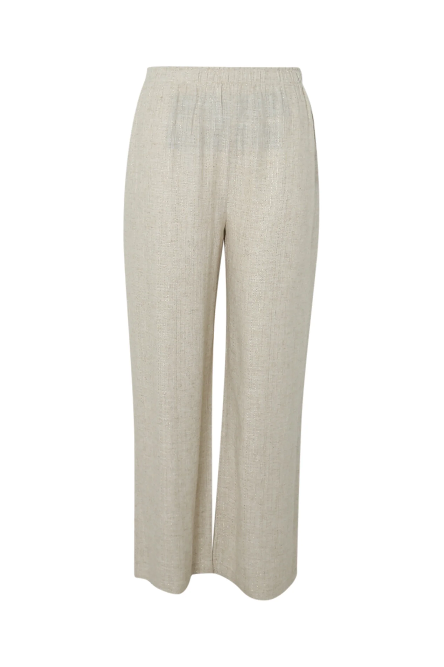 Linnen en viscose broek met lurexdetail - Image 10