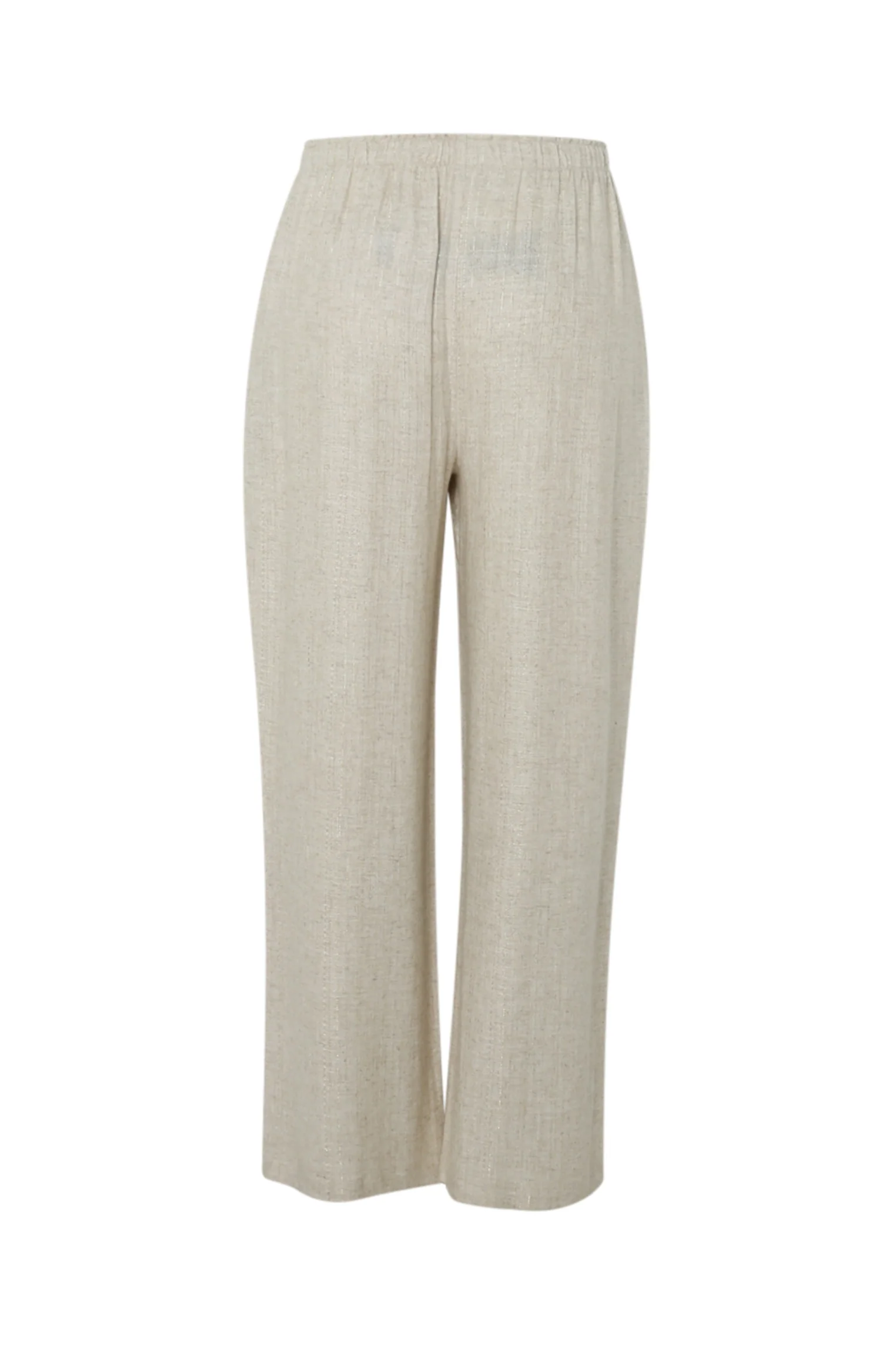 Linnen en viscose broek met lurexdetail - Image 11