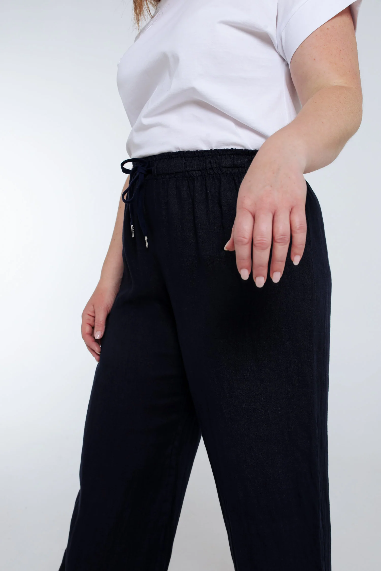 Effen linnen broek - Image 4
