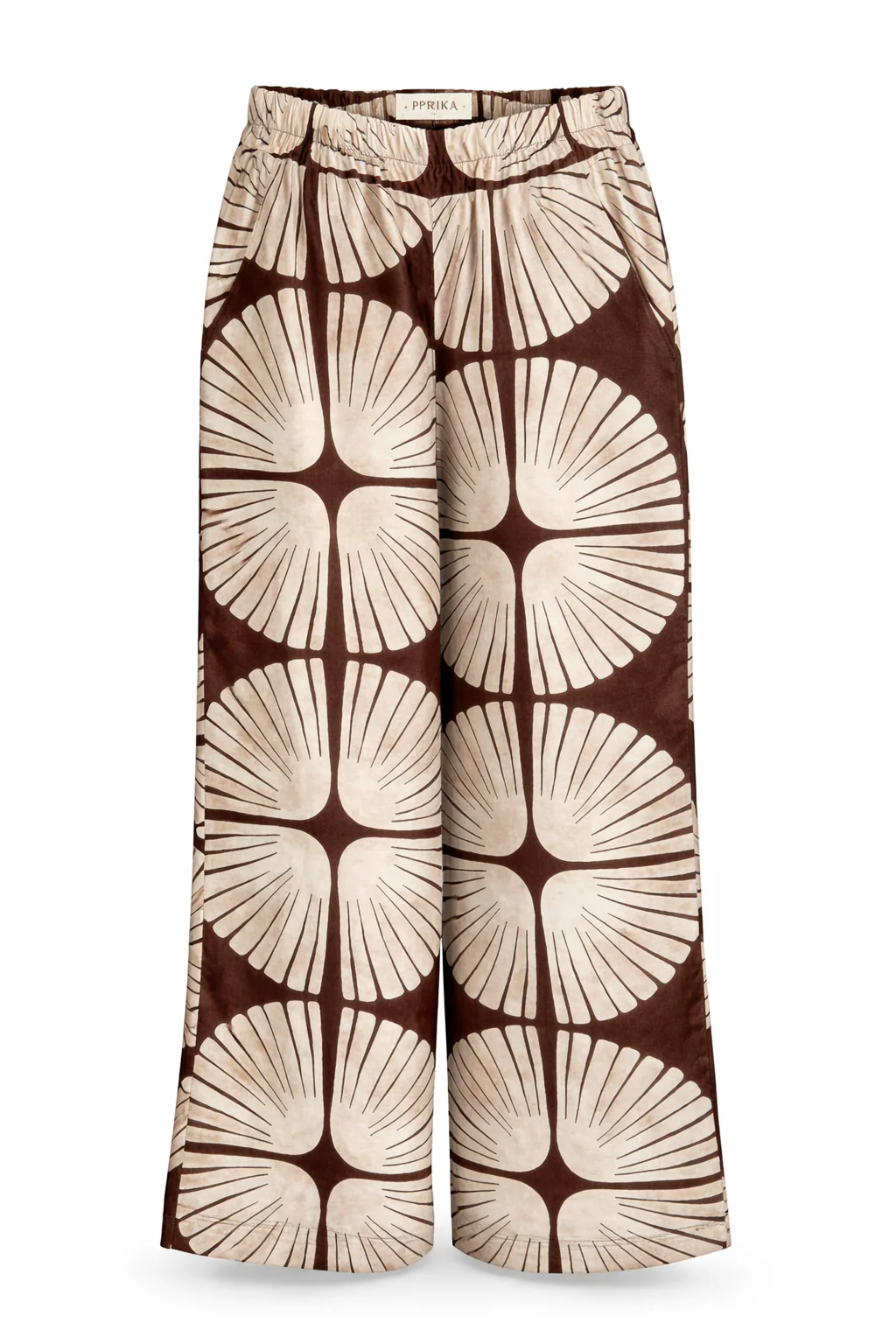 Broek van viscose met tweekleurige grafische print - Image 8