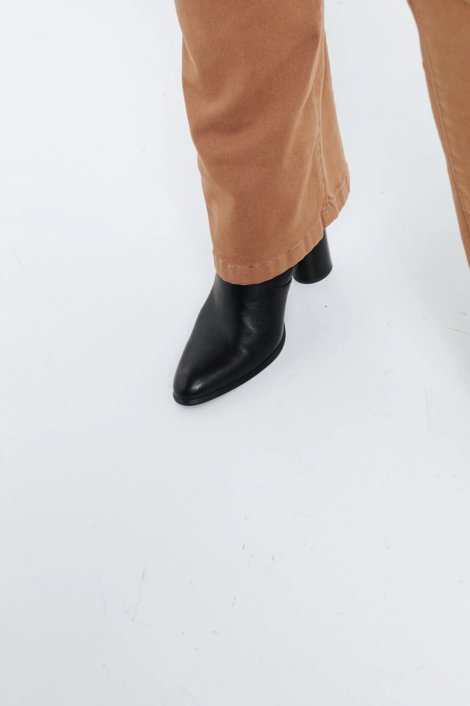 Effen flare broek met riem - Image 15