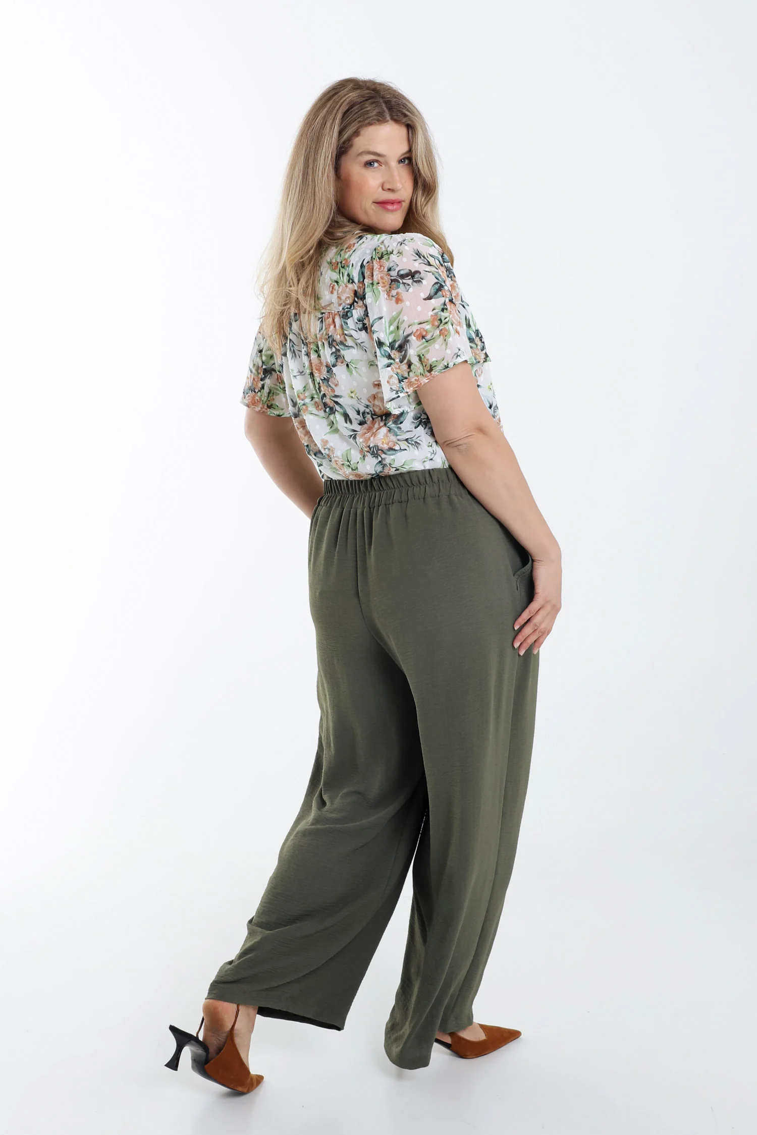 Soepele effen broek - Image 2