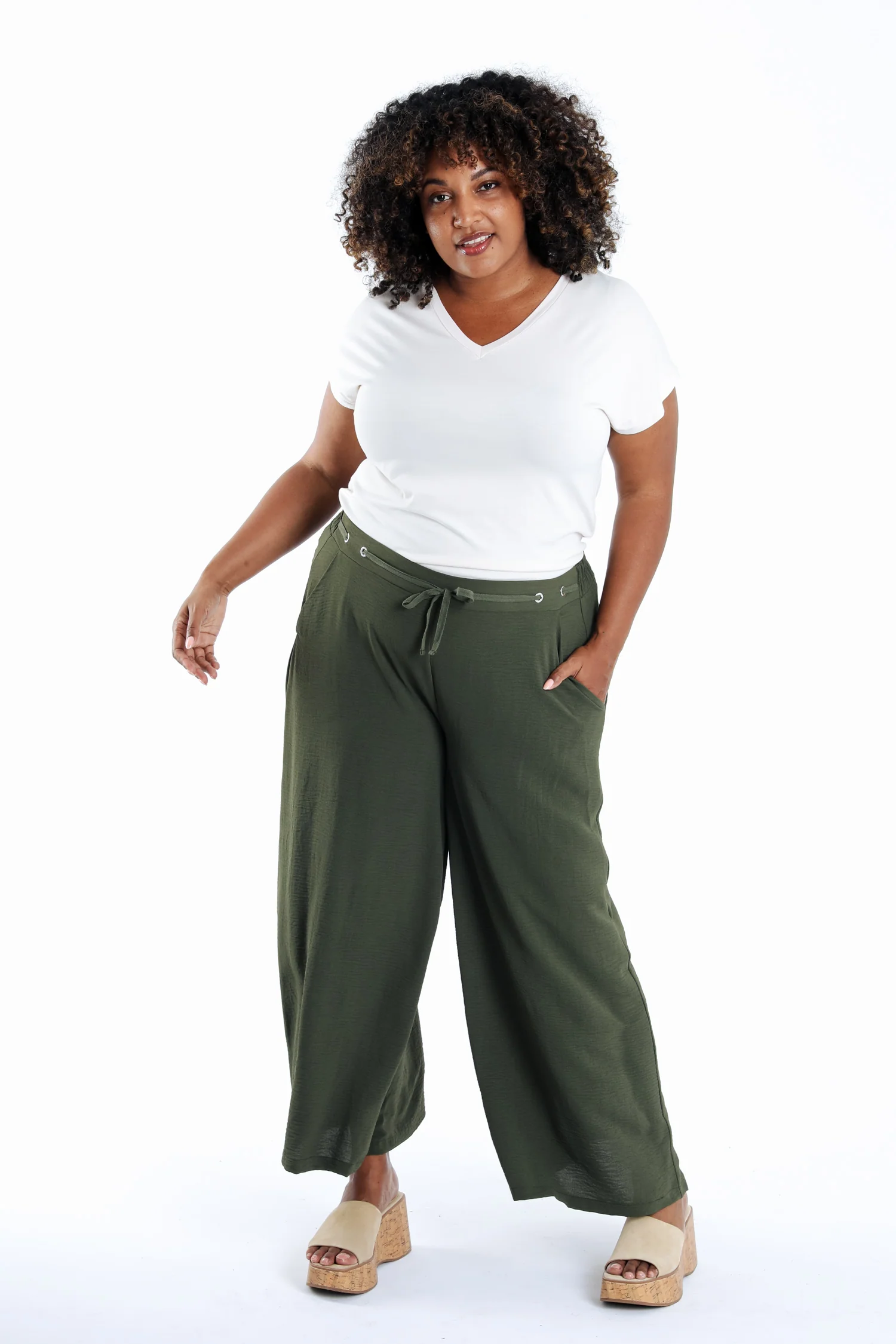 Effen wijde 7/8 broek - Image 16