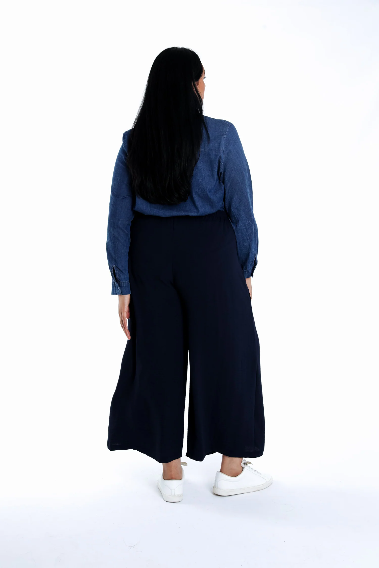 Effen wijde 7/8 broek - Image 2