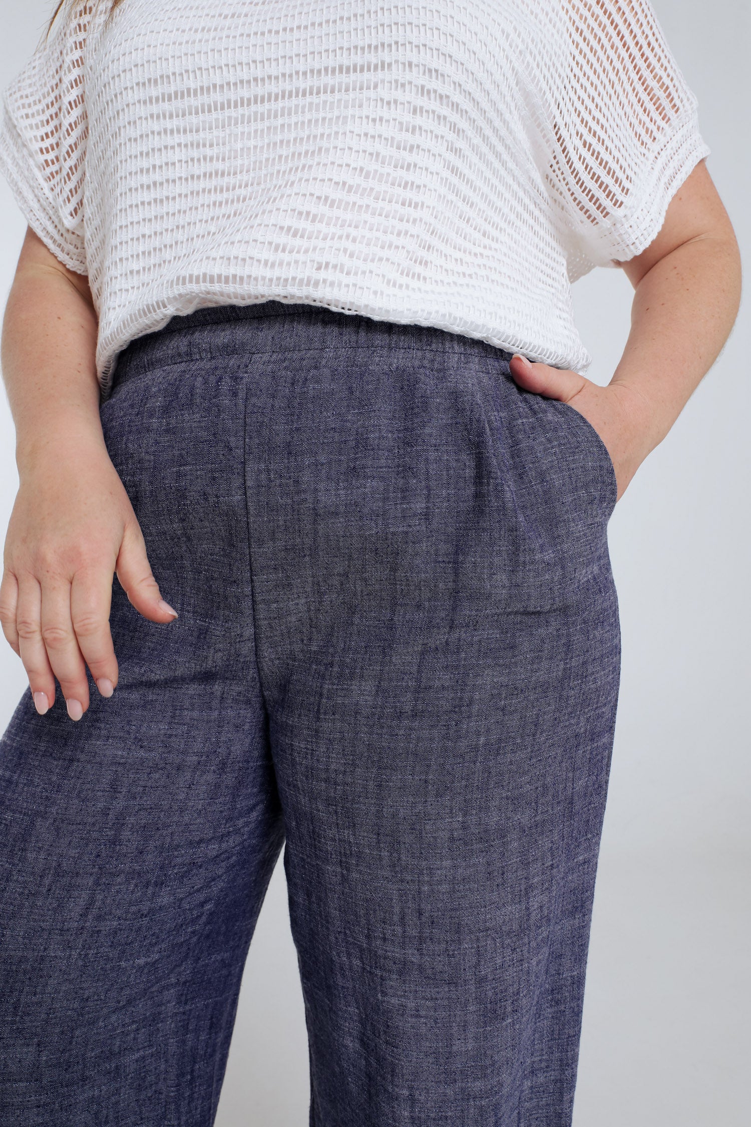 Effen linnen broek - Image 3